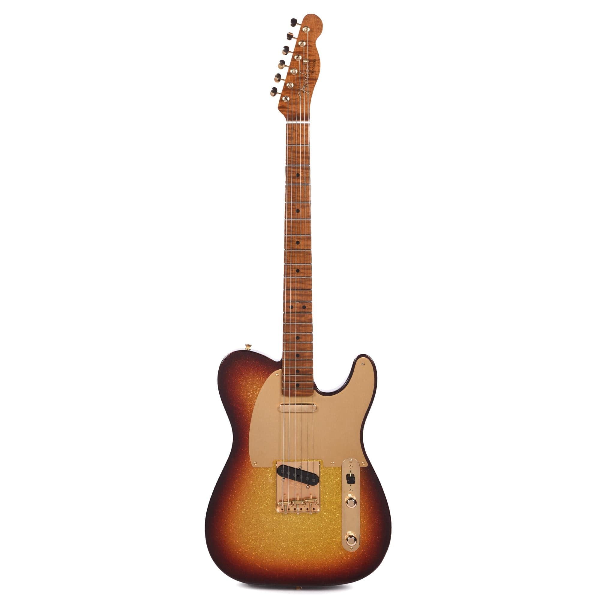 Fender Custom Shop 1950s Telecaster Deluxe Closet Classic Aged 3-Color Sunburst Sparkle w/Roasted 3A Flame Neck & Gold Hardware Electric Guitars / Solid Body