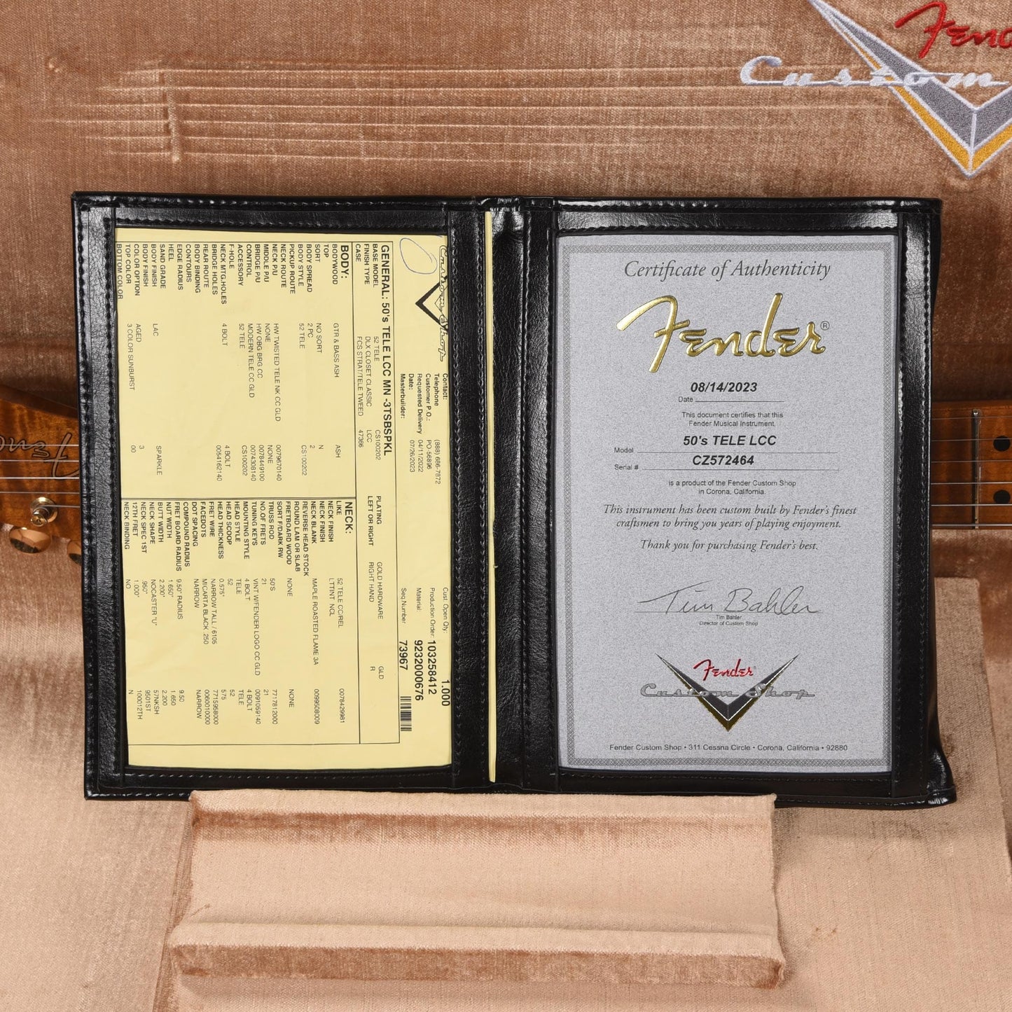 Fender Custom Shop 1950s Telecaster Deluxe Closet Classic Aged 3-Color Sunburst Sparkle w/Roasted 3A Flame Neck & Gold Hardware Electric Guitars / Solid Body