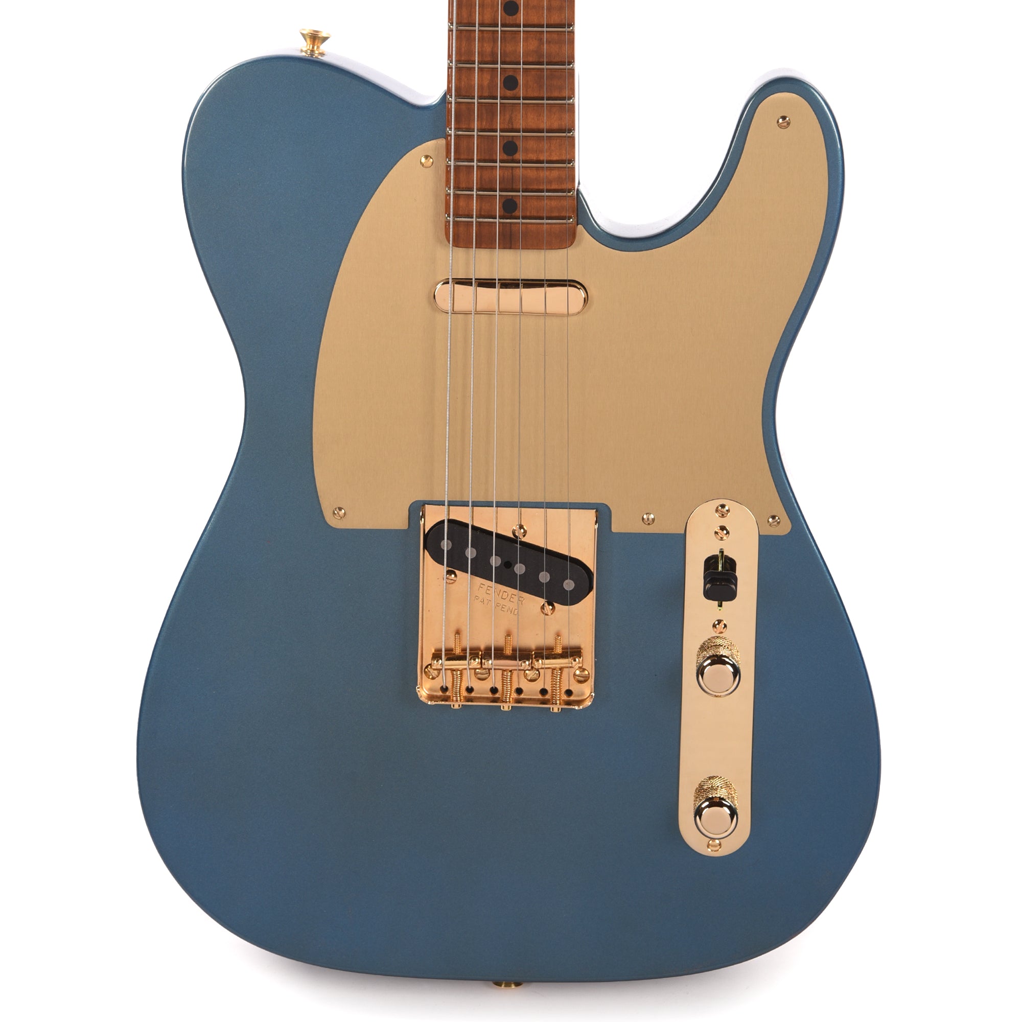 Fender Custom Shop 1950s Telecaster NOS Super Aged Lake Placid Blue w/Roasted 3A Flame Neck & Gold Hardware Electric Guitars / Solid Body
