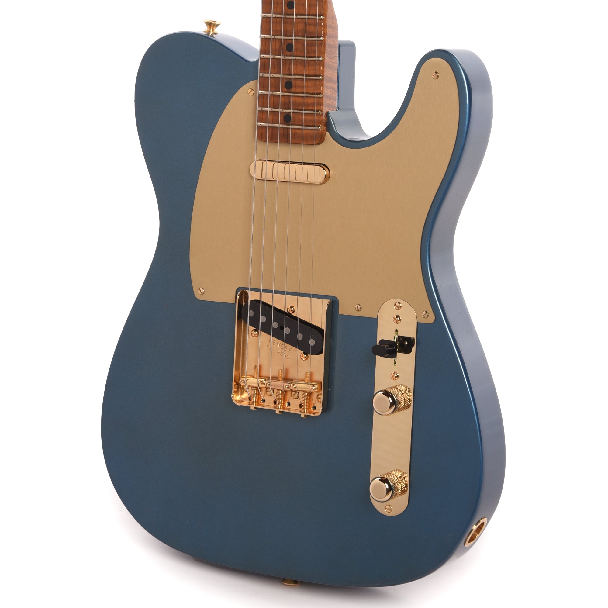 Fender Custom Shop 1950s Telecaster NOS Super Aged Lake Placid Blue w/Roasted 3A Flame Neck & Gold Hardware Electric Guitars / Solid Body