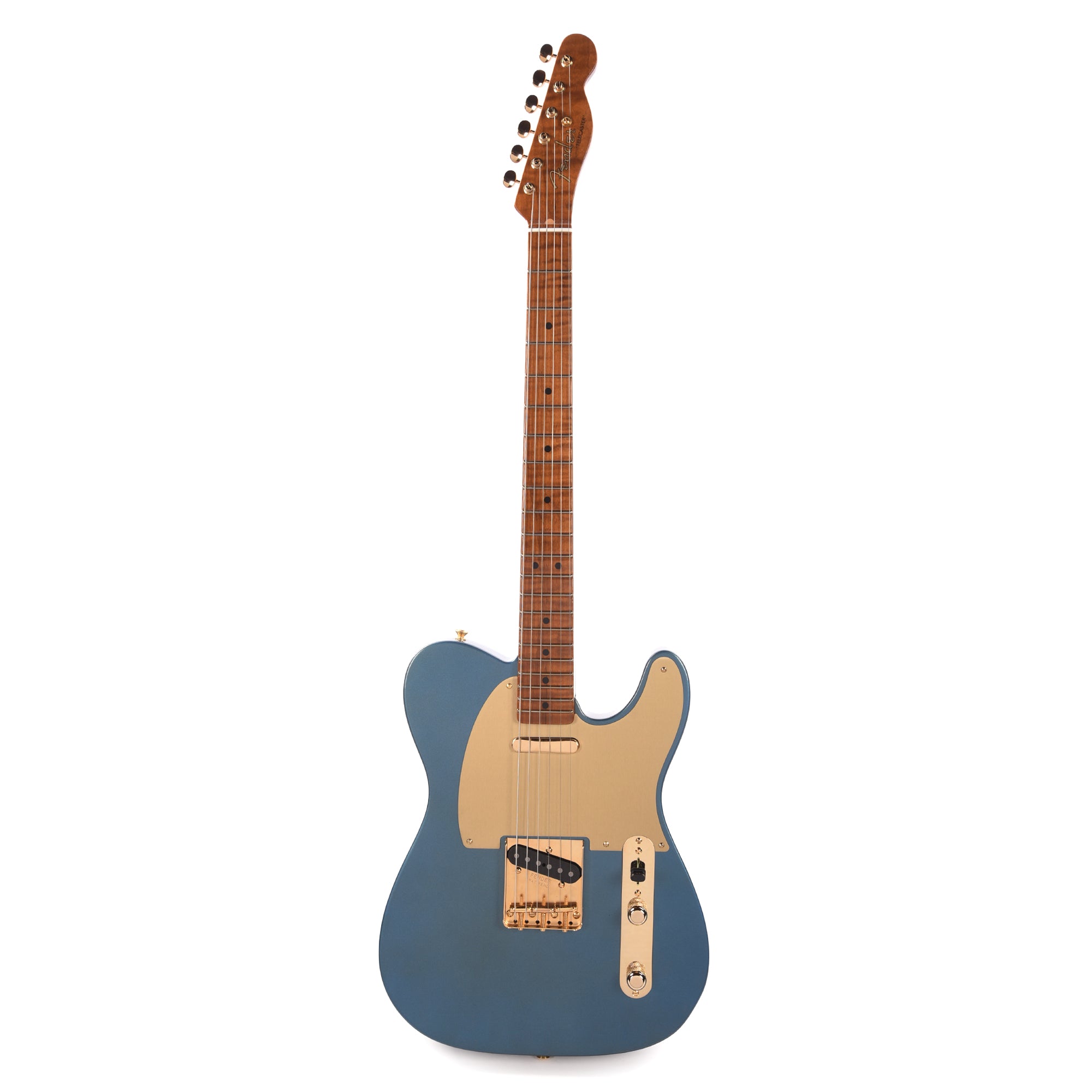 Fender Custom Shop 1950s Telecaster NOS Super Aged Lake Placid Blue w/Roasted 3A Flame Neck & Gold Hardware Electric Guitars / Solid Body