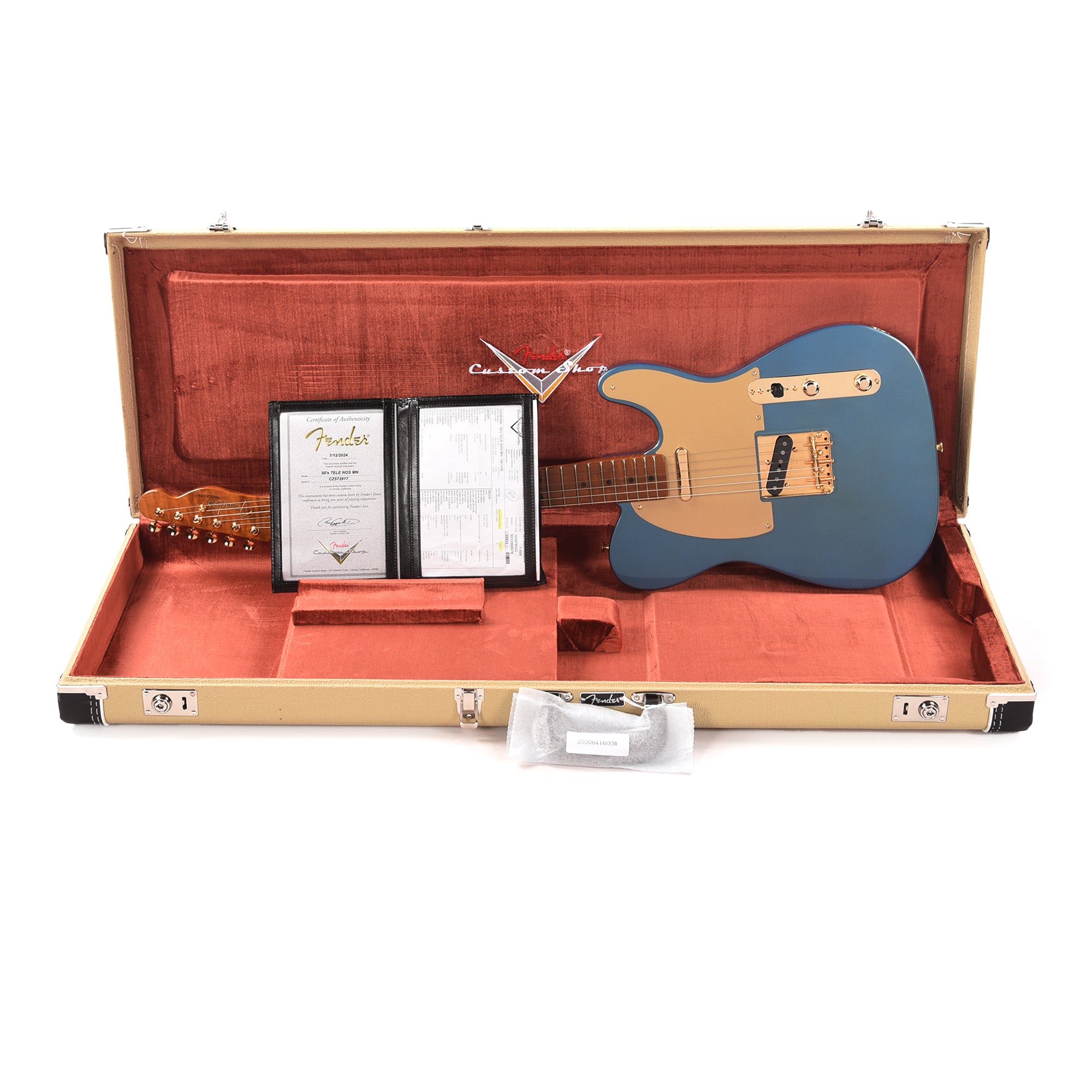 Fender Custom Shop 1950s Telecaster NOS Super Aged Lake Placid Blue w/Roasted 3A Flame Neck & Gold Hardware Electric Guitars / Solid Body