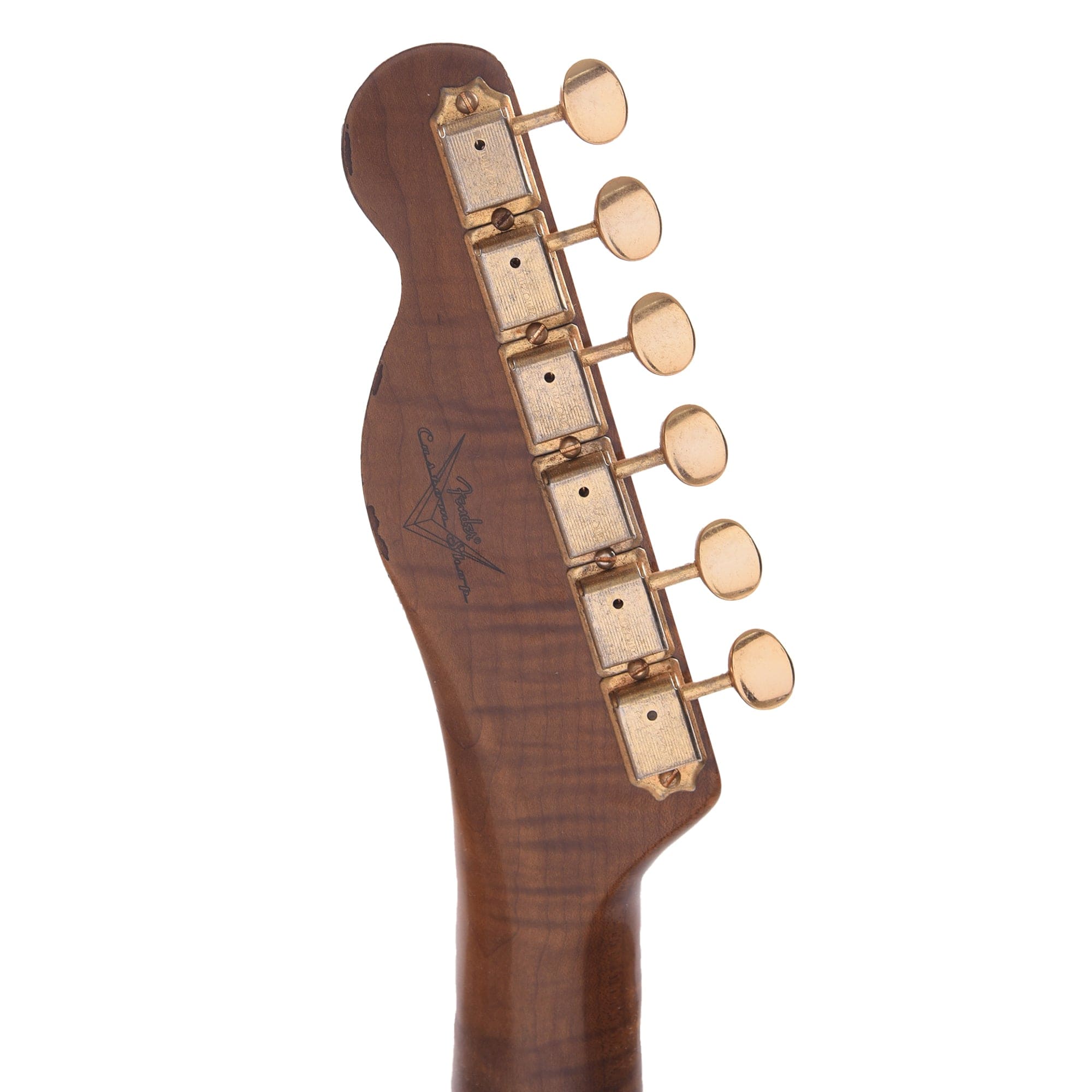 Fender Custom Shop 1950s Telecaster Relic Aged Black Holoflake w/Roasted 3A Flame Neck & Gold Hardware Electric Guitars / Solid Body