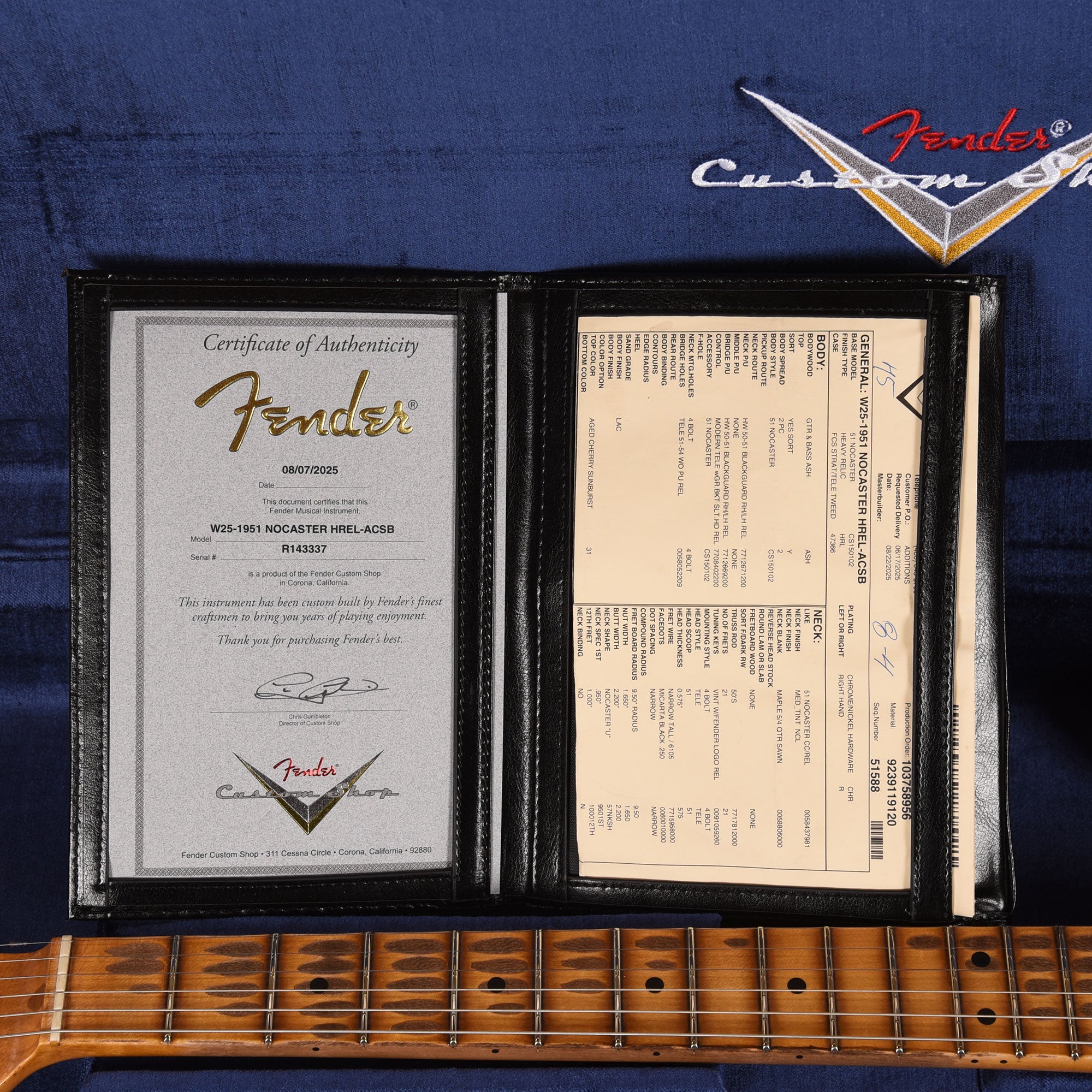 Fender Custom Shop 1951 Nocaster Heavy Relic Aged Cherry Sunburst Electric Guitars / Solid Body
