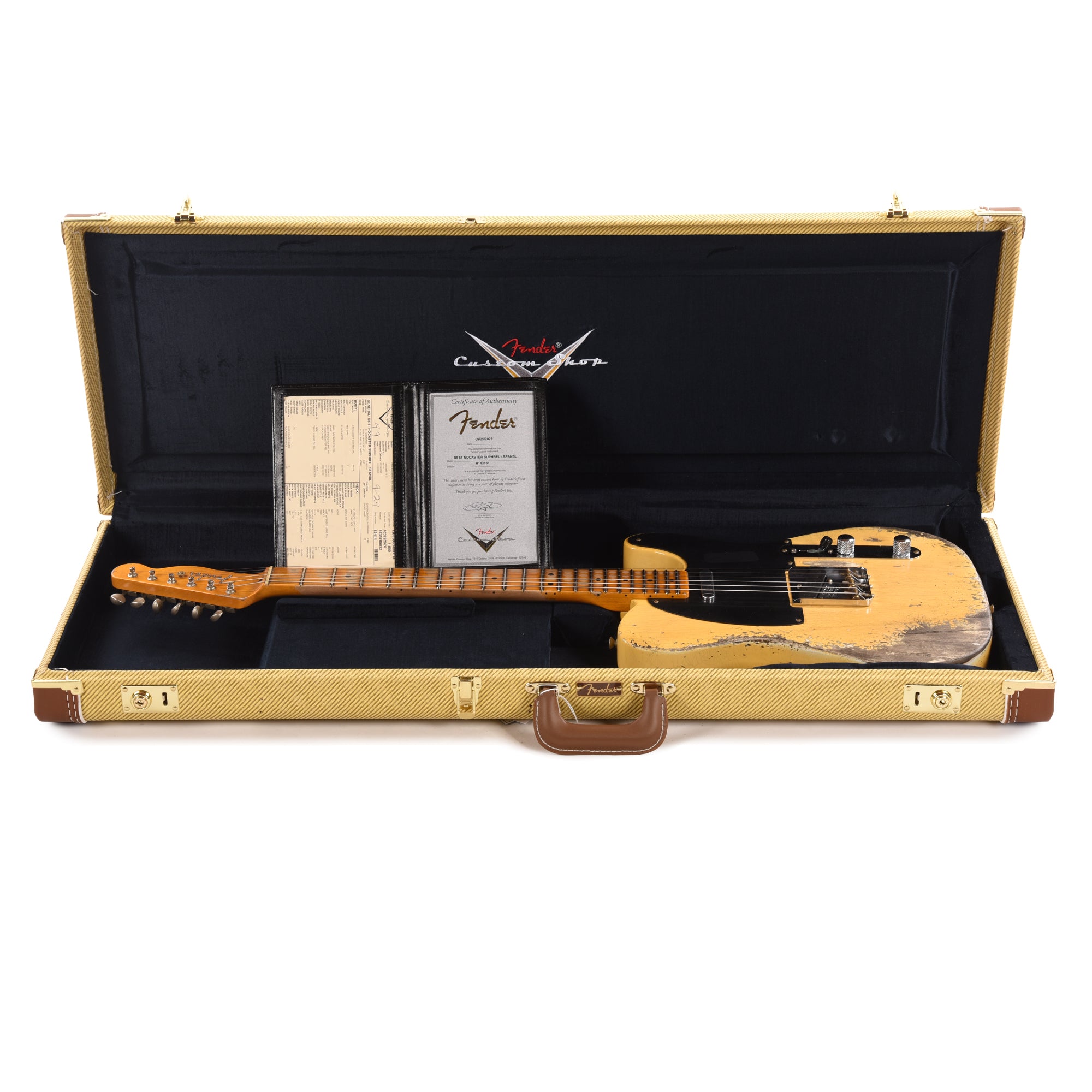 Fender Custom Shop 1951 Nocaster Super Heavy Relic Super Faded Aged Nocaster Blonde Electric Guitars / Solid Body