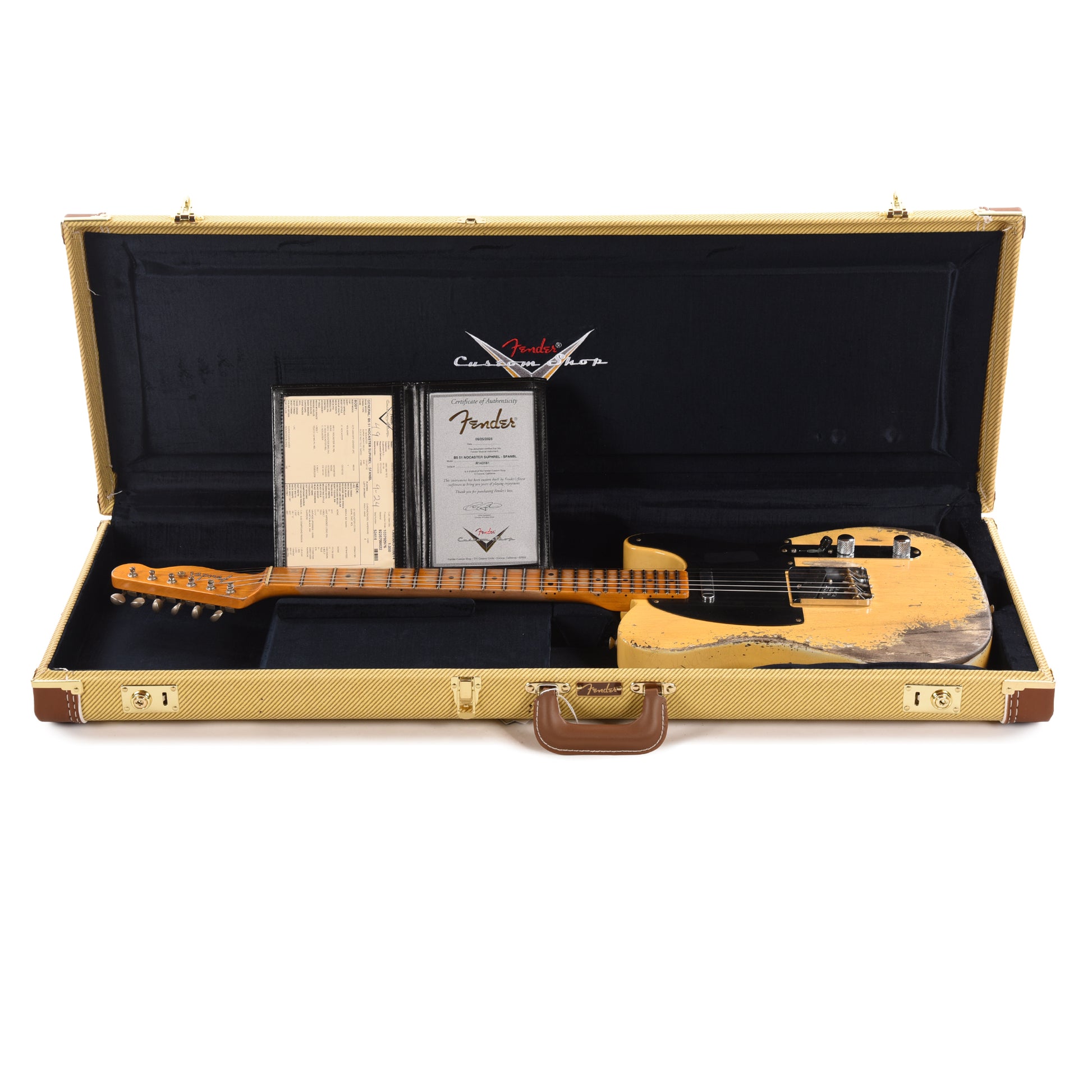Fender Custom Shop 1951 Nocaster Super Heavy Relic Super Faded Aged Nocaster Blonde Electric Guitars / Solid Body