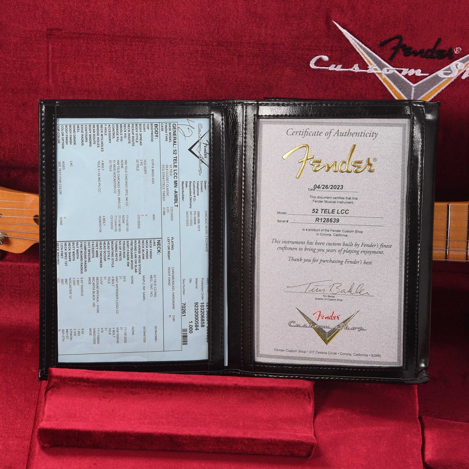 Fender Custom Shop 1952 Telecaster "Chicago Special" DCC Aged White Blonde Transparent Electric Guitars / Solid Body