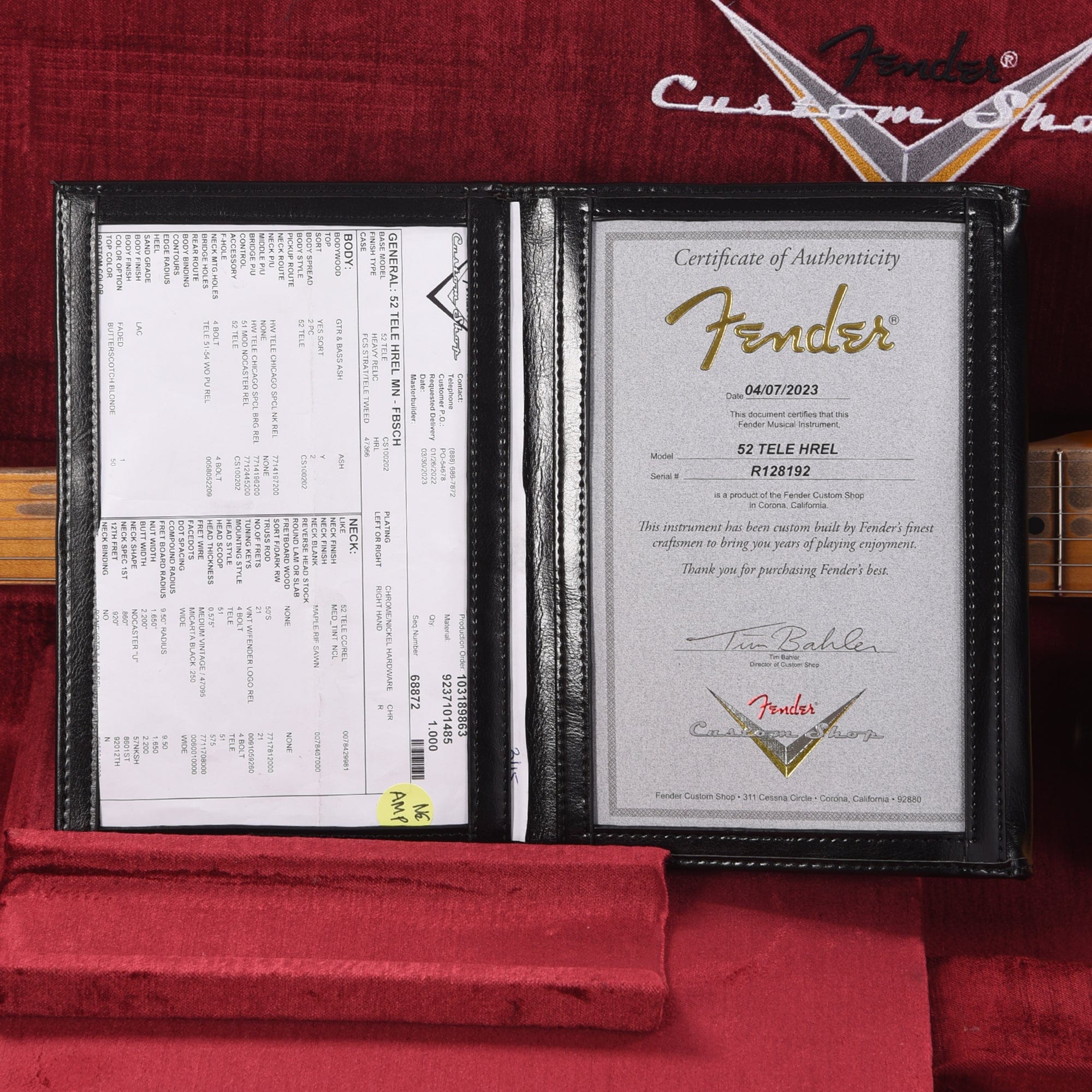 Fender Custom Shop 1952 Telecaster 