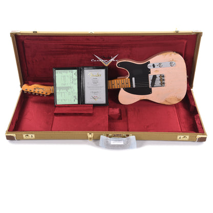 Fender Custom Shop 1952 Telecaster "Chicago Special" Heavy Relic Faded Trans Shell Pink Electric Guitars / Solid Body