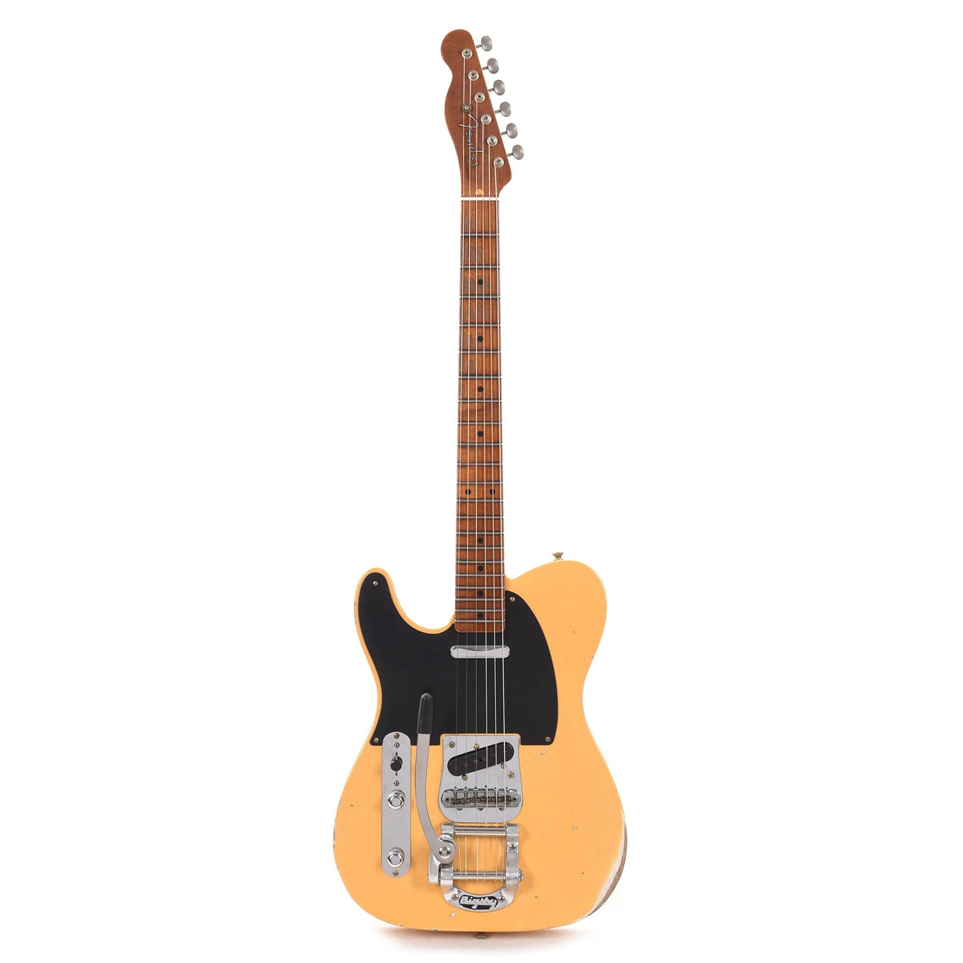 Fender Custom Shop 1952 Telecaster "Chicago Special" LEFTY Relic Super Aged Nocaster Blonde w/Bigsby & Roasted Neck Electric Guitars / Solid Body