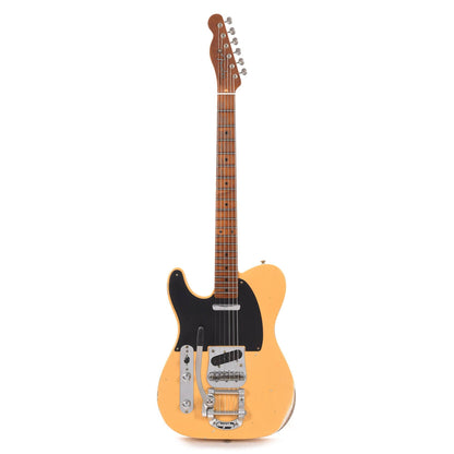 Fender Custom Shop 1952 Telecaster "Chicago Special" LEFTY Relic Super Aged Nocaster Blonde w/Bigsby & Roasted Neck Electric Guitars / Solid Body