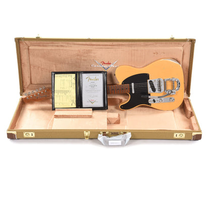Fender Custom Shop 1952 Telecaster "Chicago Special" LEFTY Relic Super Aged Nocaster Blonde w/Bigsby & Roasted Neck Electric Guitars / Solid Body