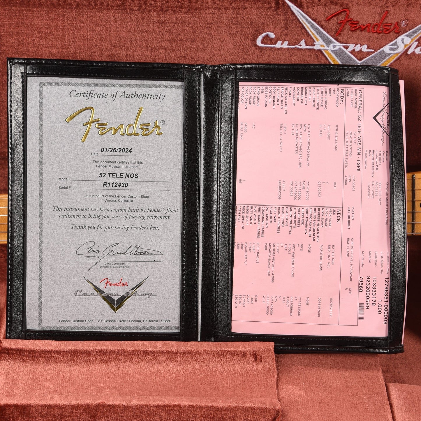 Fender Custom Shop 1952 Telecaster "Chicago Special" NOS Faded Shell Pink Electric Guitars / Solid Body