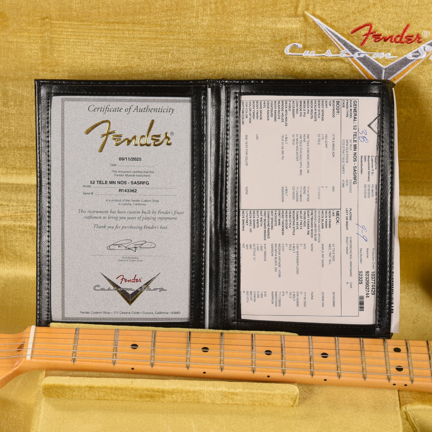 Fender Custom Shop 1952 Telecaster "Chicago Special" NOS Super Aged Surf Green Electric Guitars / Solid Body