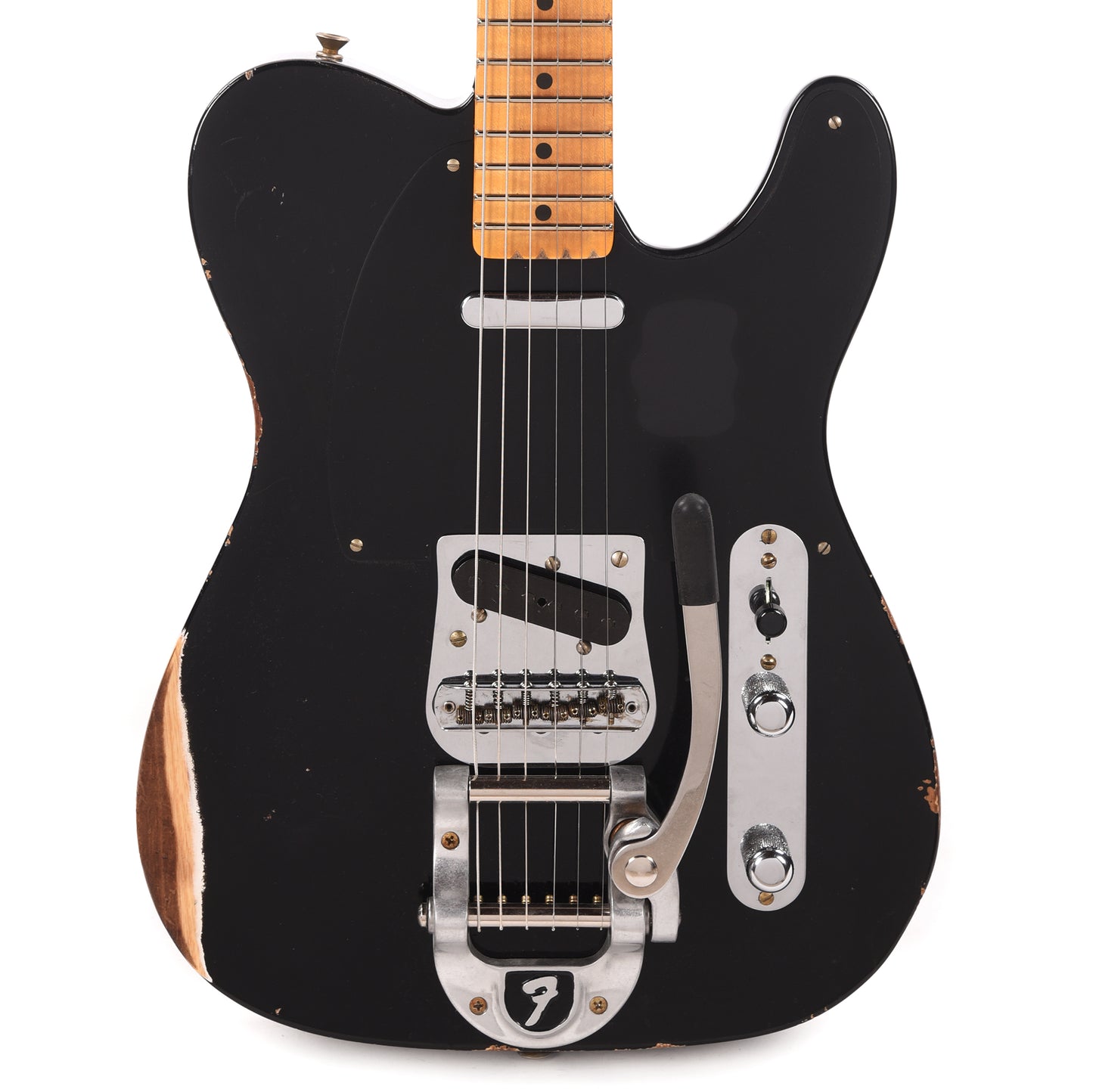 Fender Custom Shop 1952 Telecaster "Chicago Special" Relic Aged Black w/Bigsby Electric Guitars / Solid Body