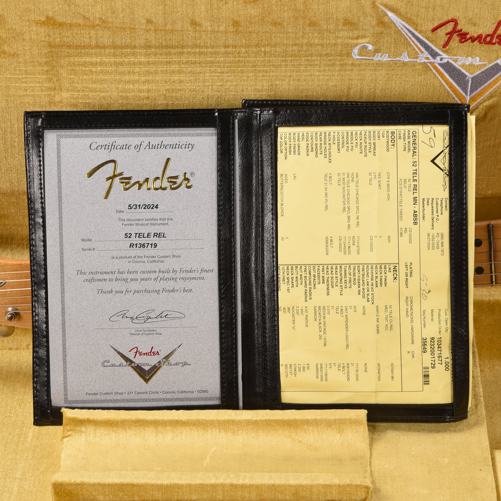 Fender Custom Shop 1952 Telecaster "Chicago Special" Relic Aged Butterscotch Blonde Electric Guitars / Solid Body
