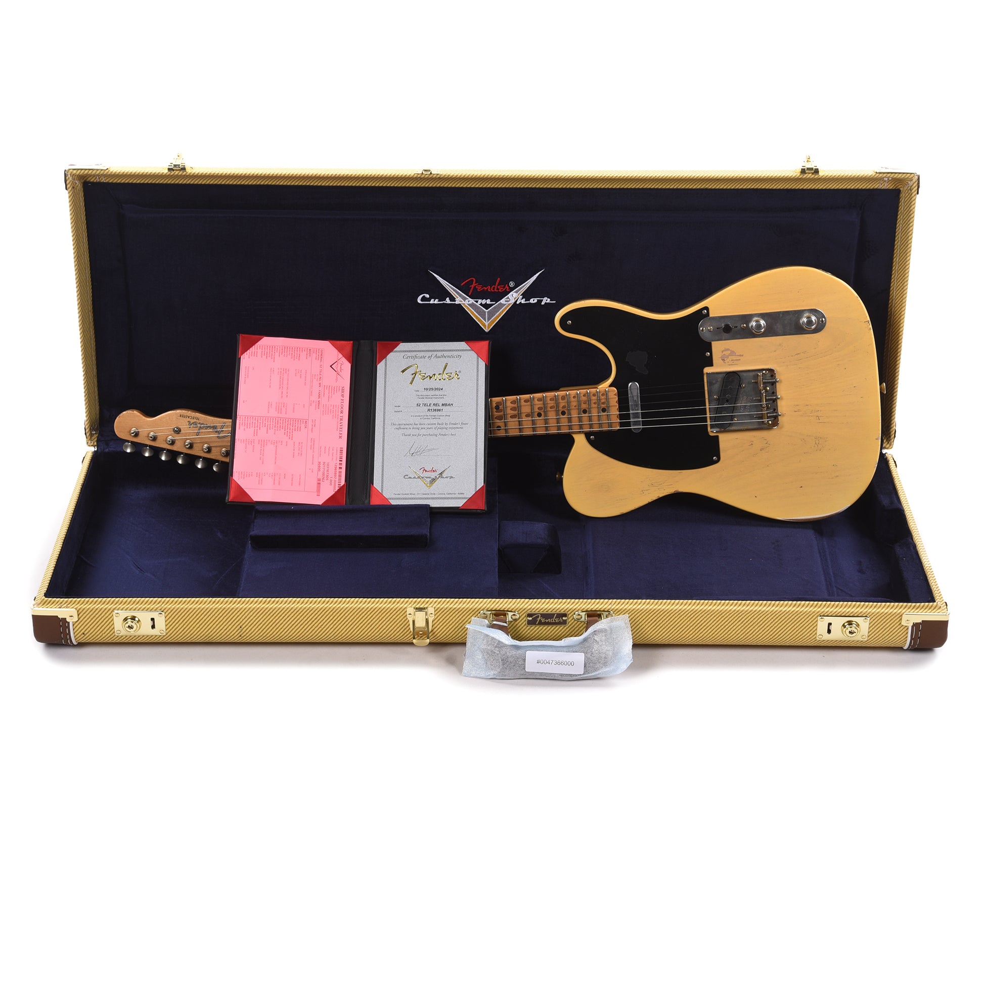Fender Custom Shop 1952 Telecaster "Chicago Special" Relic Faded/Aged Nocaster Blonde Master Built by Andy Hicks Electric Guitars / Solid Body
