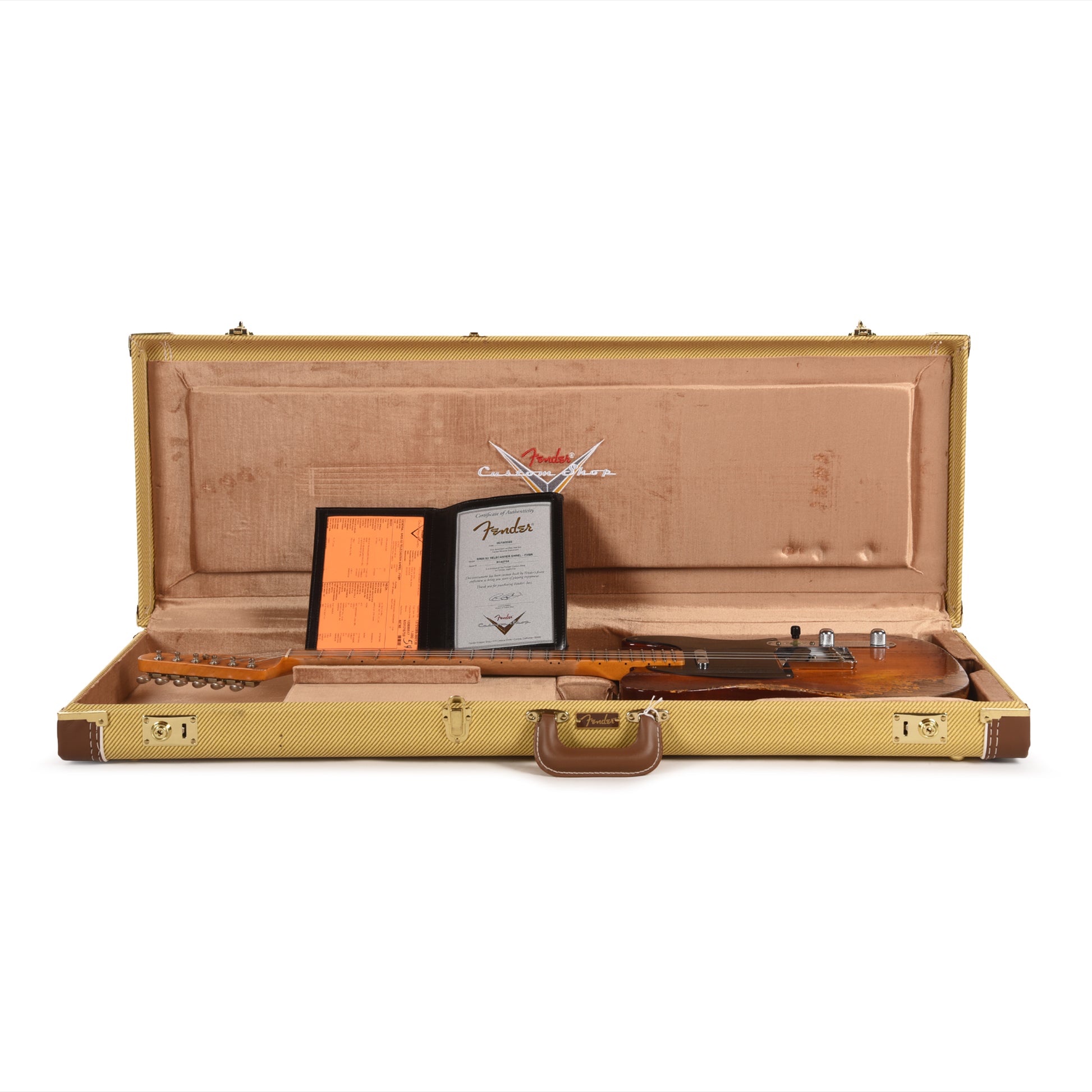 Fender Custom Shop 1952 Telecaster Faded Violin Burst Super Heavy Relic w/Hand-Wound '50/'51 Blackguard Pickups Electric Guitars / Solid Body