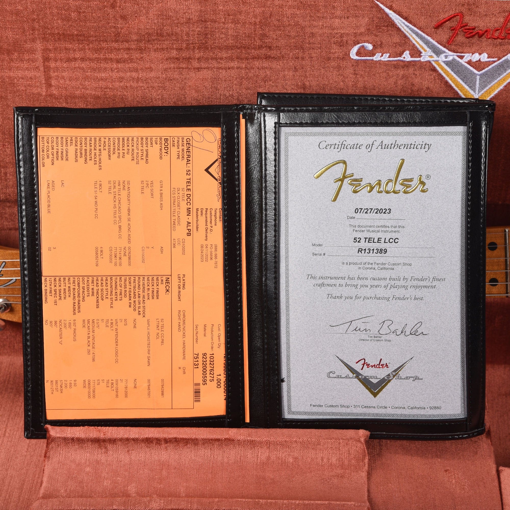 Fender Custom Shop 1952 Telecaster HS 