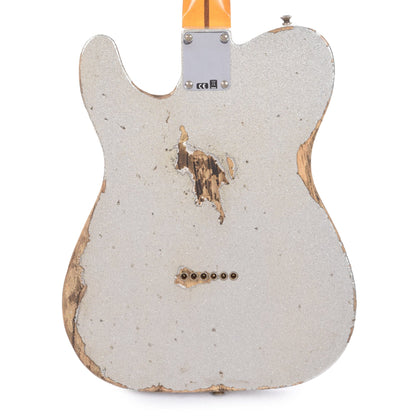 Fender Custom Shop 1952 Telecaster HS "Chicago Special" Heavy Relic Super Aged Silver Burst Sparkle Electric Guitars / Solid Body