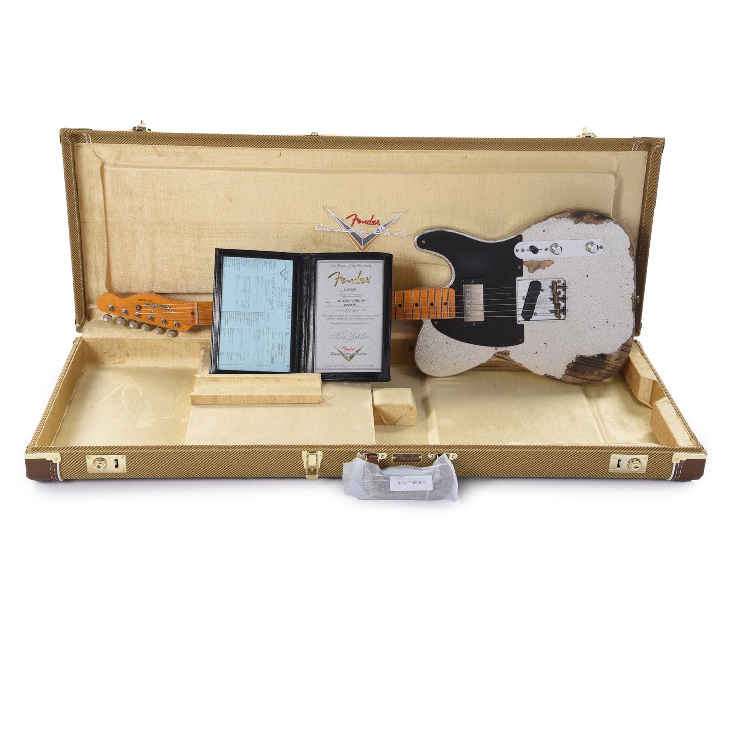 Fender Custom Shop 1952 Telecaster HS "Chicago Special" Heavy Relic Super Aged Silver Burst Sparkle Electric Guitars / Solid Body