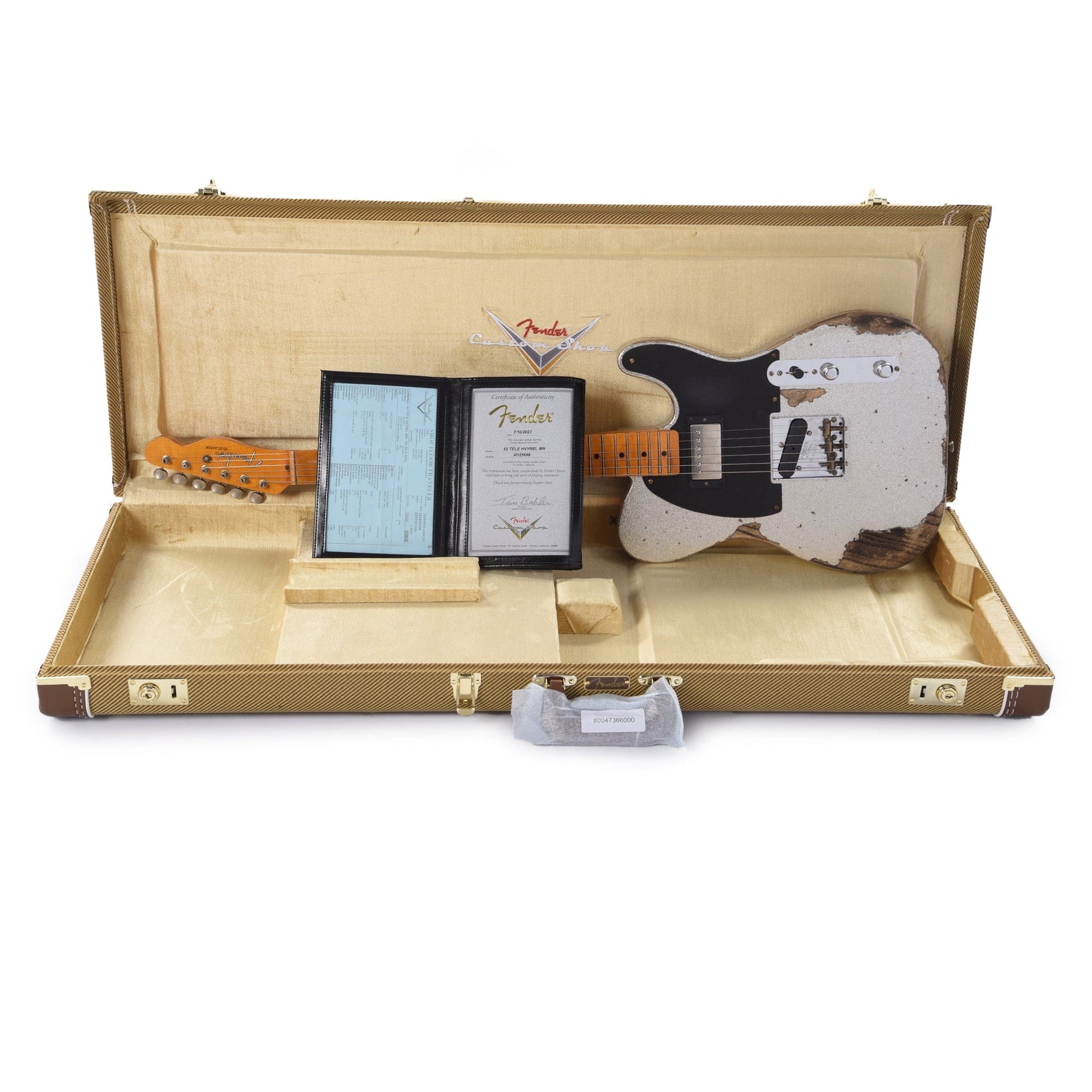 Fender Custom Shop 1952 Telecaster HS "Chicago Special" Heavy Relic Super Aged Silver Burst Sparkle Electric Guitars / Solid Body