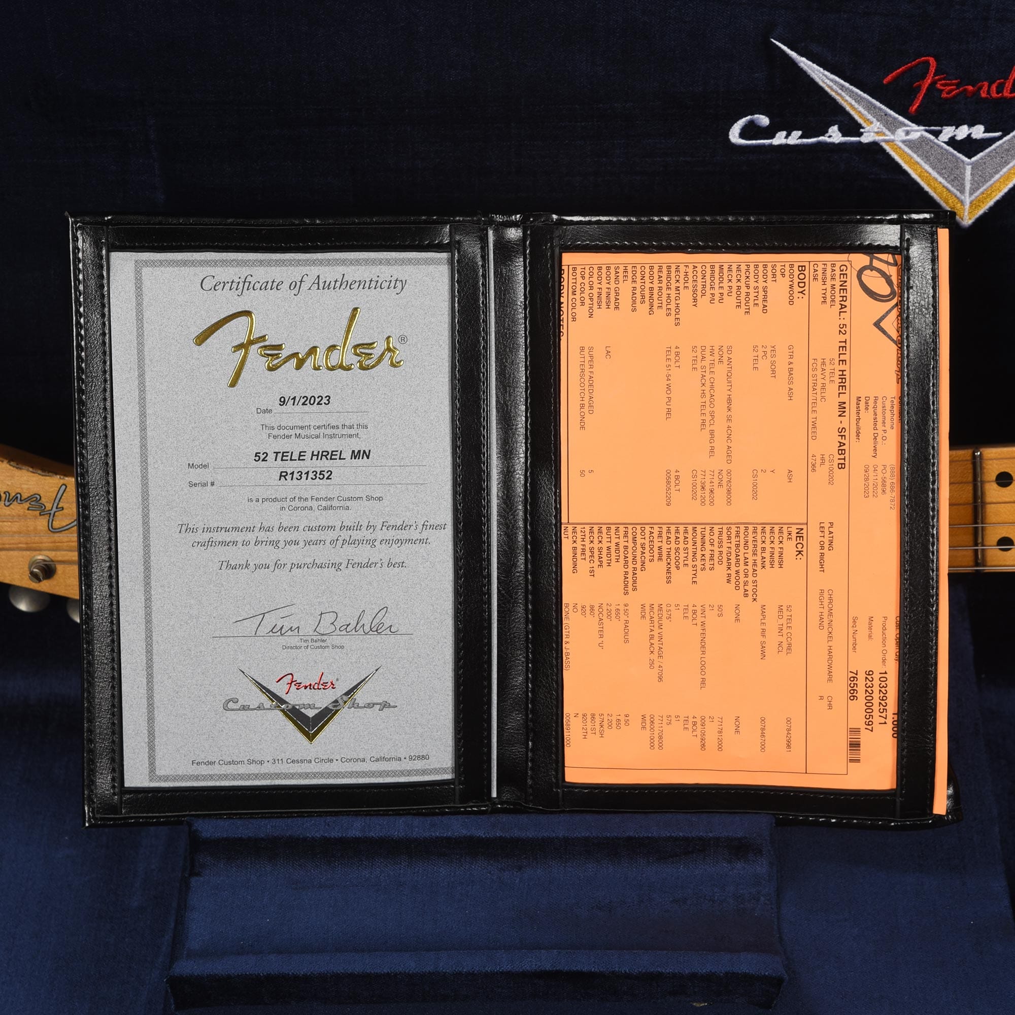 Fender Custom Shop 1952 Telecaster HS 