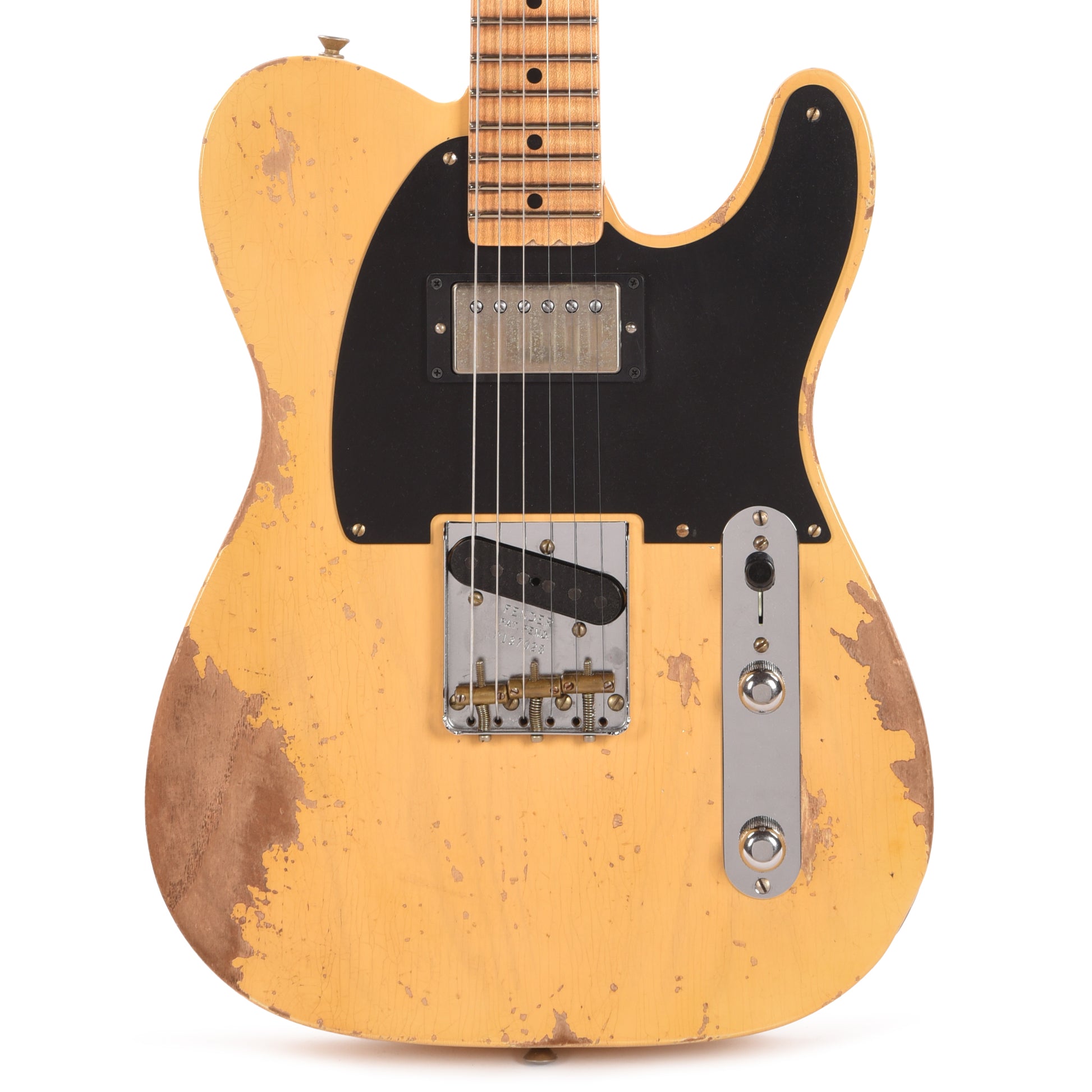Fender Custom Shop 1952 Telecaster HS "Chicago Special" Heavy Relic Super Faded Nocaster Blonde Electric Guitars / Solid Body