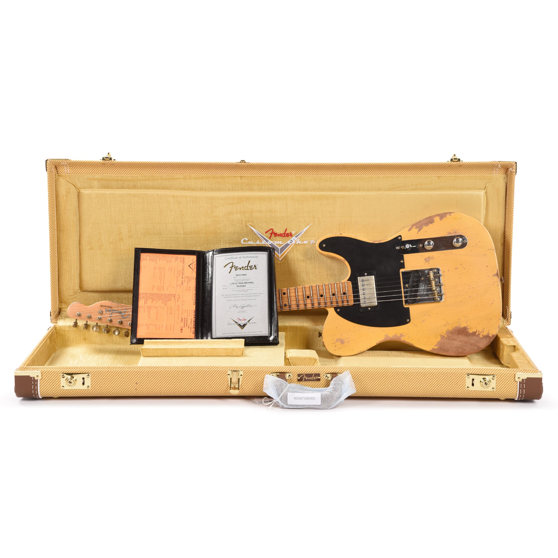 Fender Custom Shop 1952 Telecaster HS "Chicago Special" Heavy Relic Super Faded Nocaster Blonde Electric Guitars / Solid Body