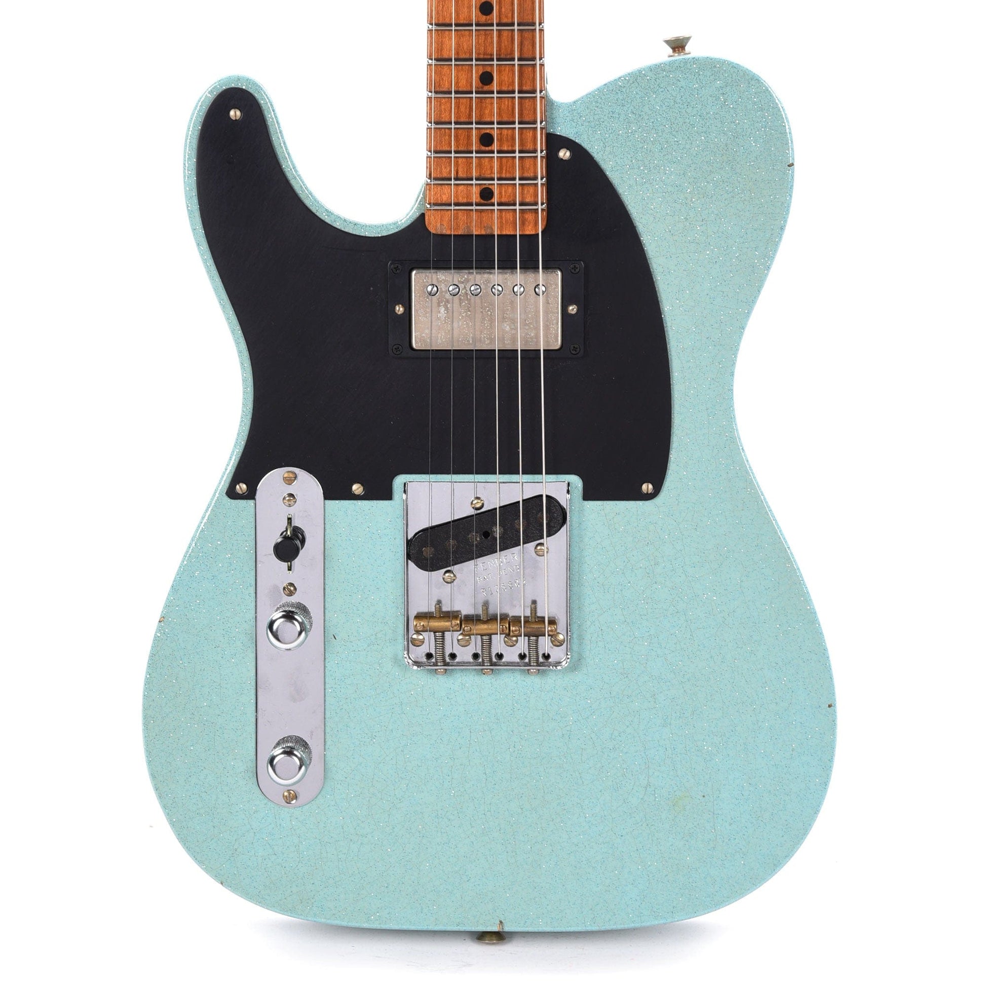 Fender Custom Shop 1952 Telecaster HS "Chicago Special" LEFTY Journeyman Aged Daphne Blue Sparkle w/Roasted Neck Electric Guitars / Solid Body