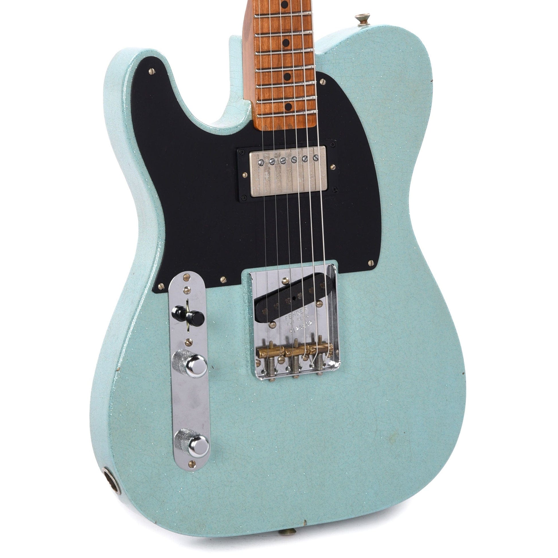 Fender Custom Shop 1952 Telecaster HS "Chicago Special" LEFTY Journeyman Aged Daphne Blue Sparkle w/Roasted Neck Electric Guitars / Solid Body