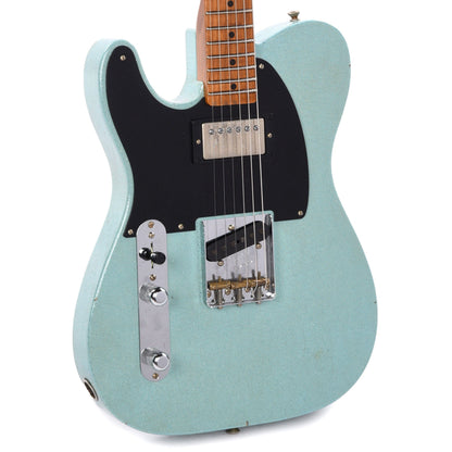 Fender Custom Shop 1952 Telecaster HS "Chicago Special" LEFTY Journeyman Aged Daphne Blue Sparkle w/Roasted Neck Electric Guitars / Solid Body