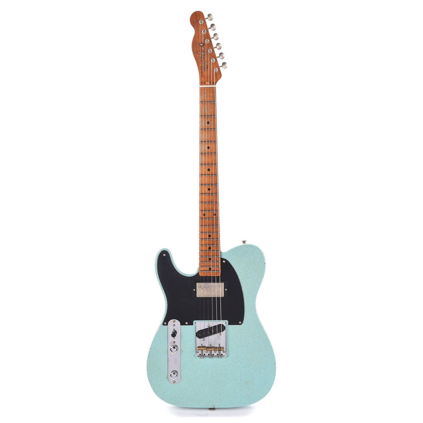 Fender Custom Shop 1952 Telecaster HS "Chicago Special" LEFTY Journeyman Aged Daphne Blue Sparkle w/Roasted Neck Electric Guitars / Solid Body