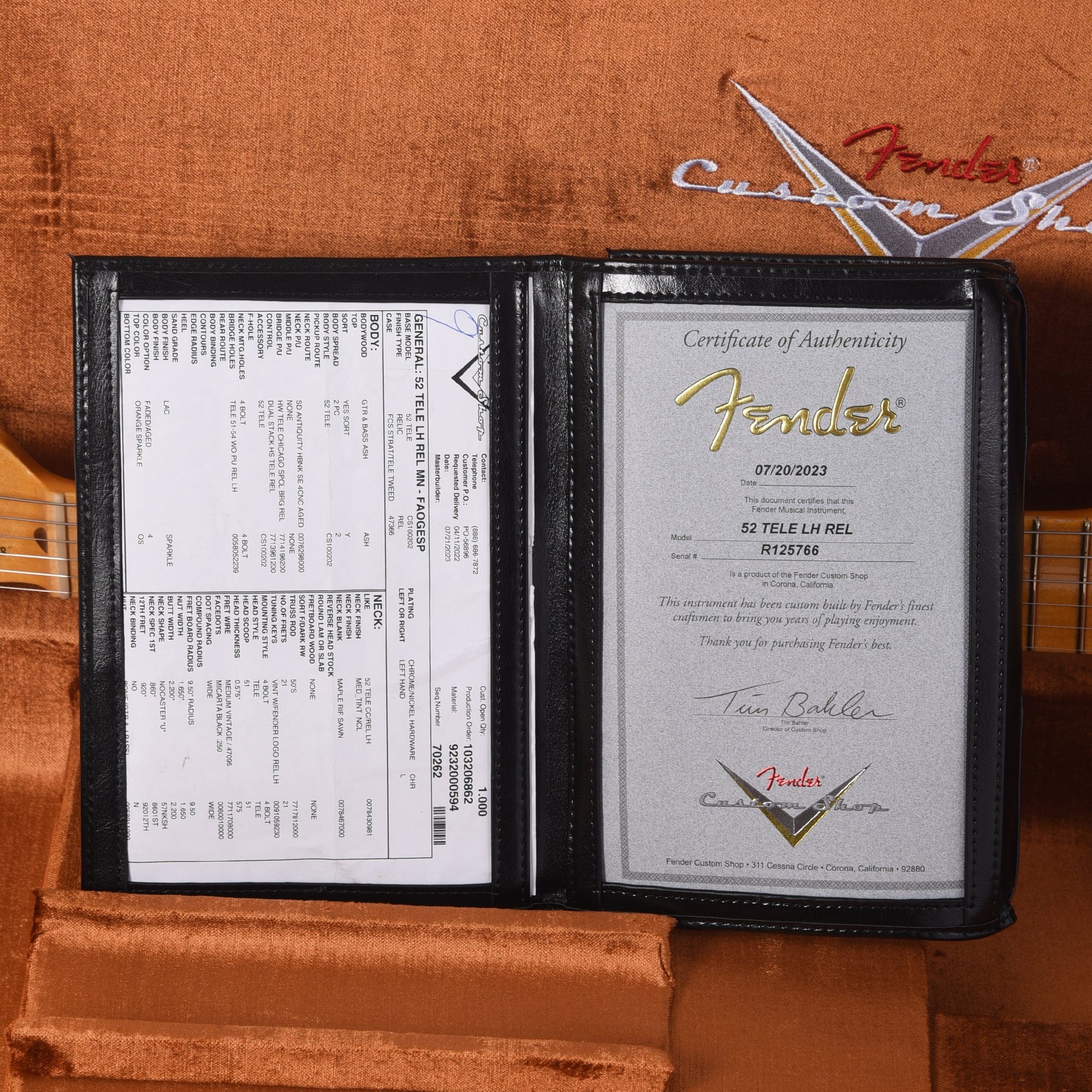 Fender Custom Shop 1952 Telecaster HS 