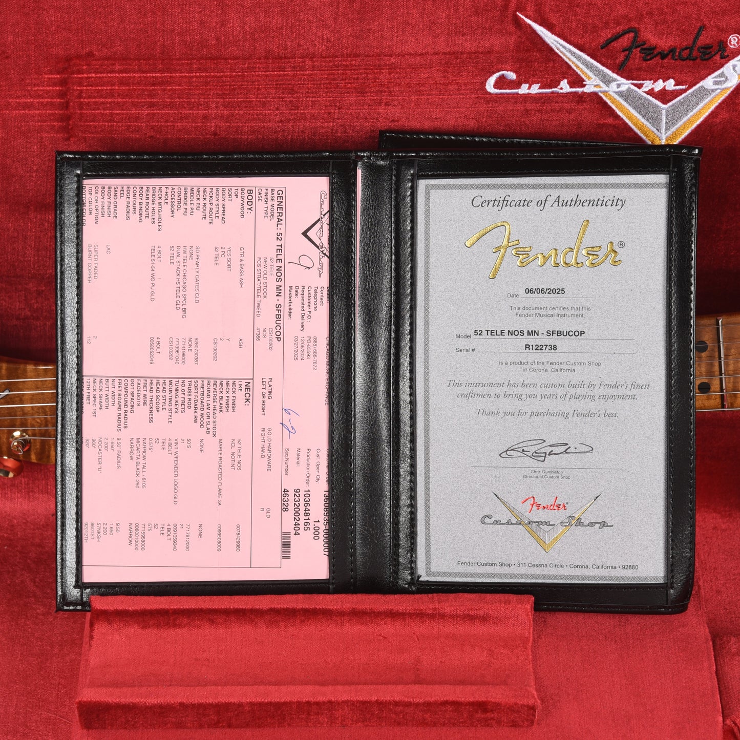 Fender Custom Shop 1952 Telecaster HS "Chicago Special" NOS Burnt Copper Electric Guitars / Solid Body