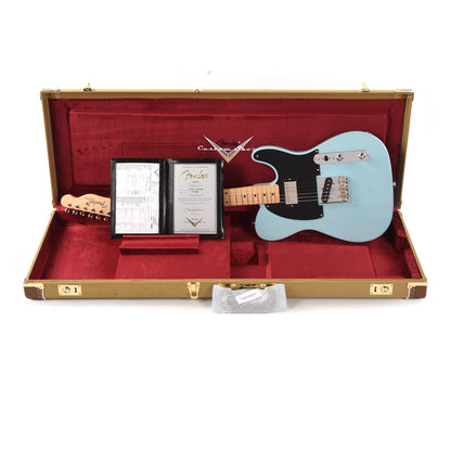 Fender Custom Shop 1952 Telecaster HS "Chicago Special" NOS Faded Trans Daphne Blue Electric Guitars / Solid Body