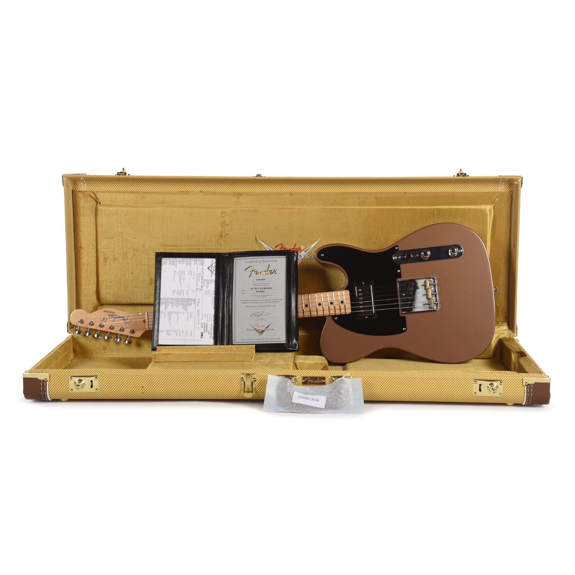 Fender Custom Shop 1952 Telecaster HS "Chicago Special" NOS Medium Palomino Metallic Electric Guitars / Solid Body