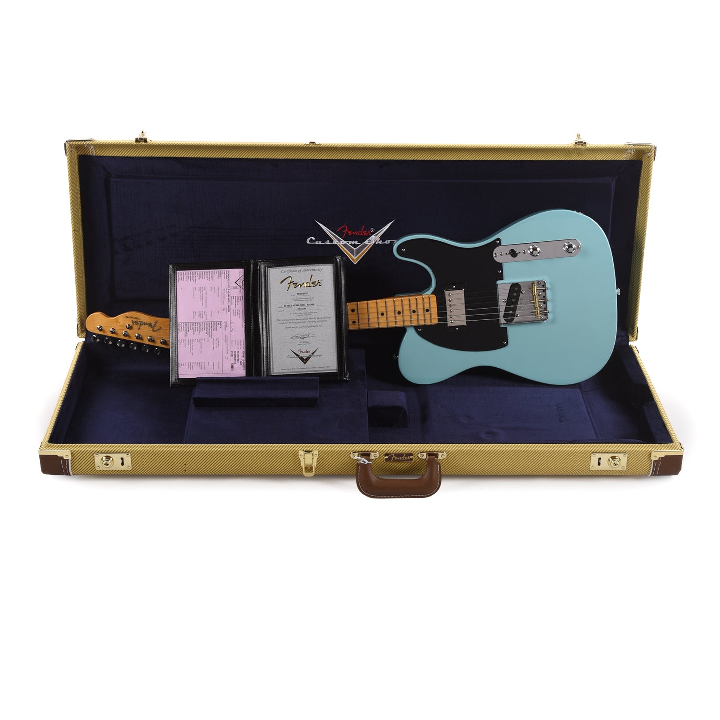 Fender Custom Shop 1952 Telecaster HS "Chicago Special" NOS Super Aged Daphne Blue Electric Guitars / Solid Body