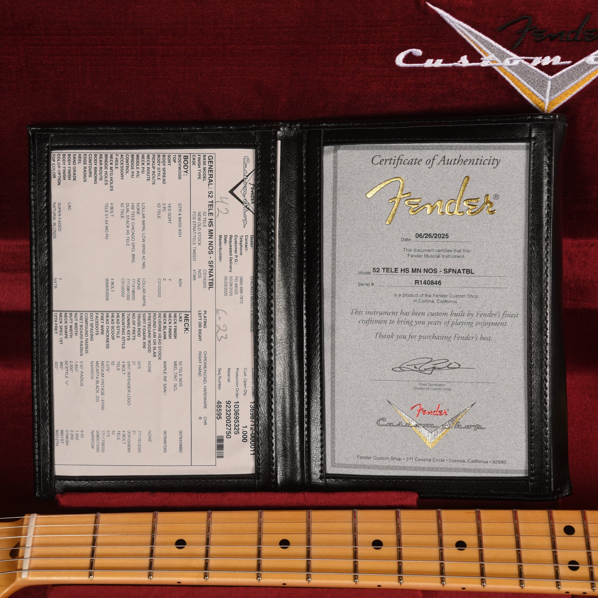 Fender Custom Shop 1952 Telecaster HS "Chicago Special" NOS Super Faded Natural Blonde Electric Guitars / Solid Body