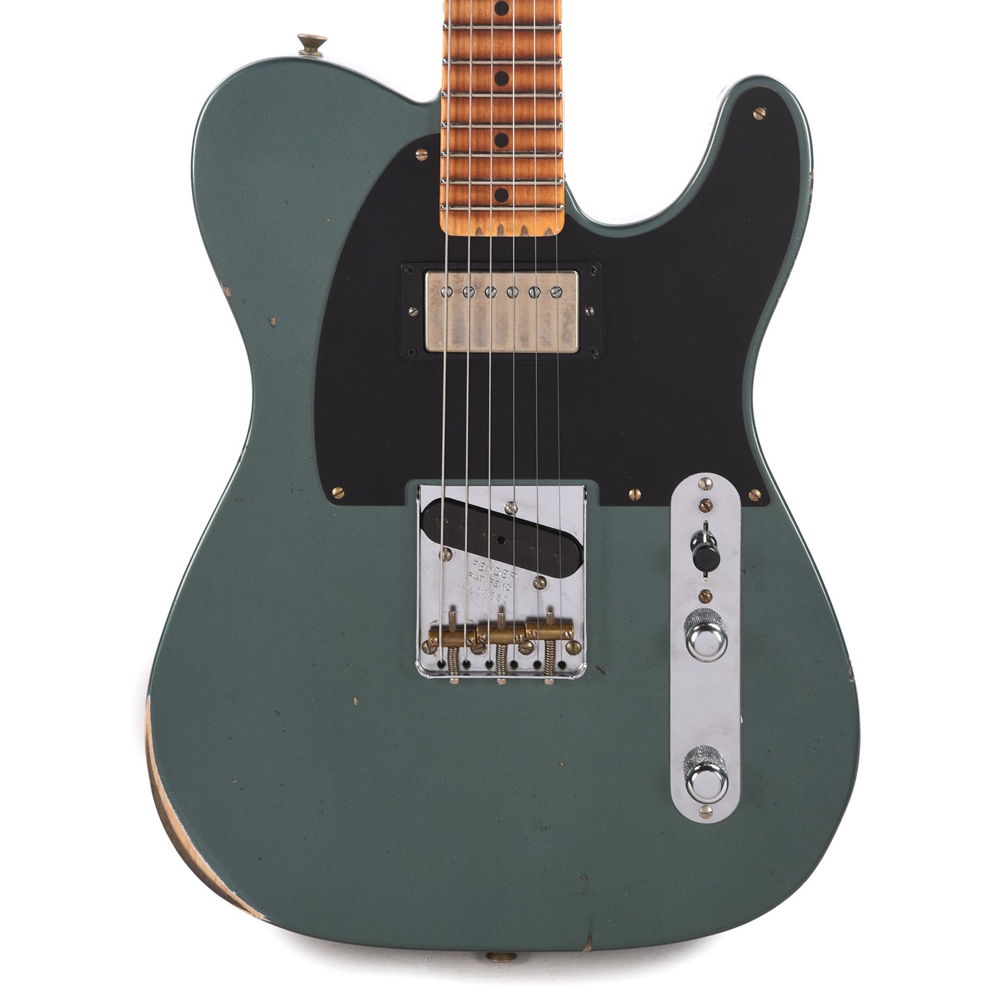 Fender Custom Shop 1952 Telecaster HS "Chicago Special" Relic Aged Sherwood Green Metallic Electric Guitars / Solid Body