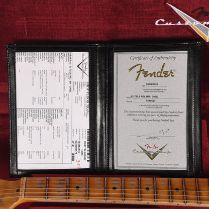 Fender Custom Shop 1952 Telecaster HS "Chicago Special" Relic Dirty Nocaster Blonde w/Duncan Antiquity Electric Guitars / Solid Body