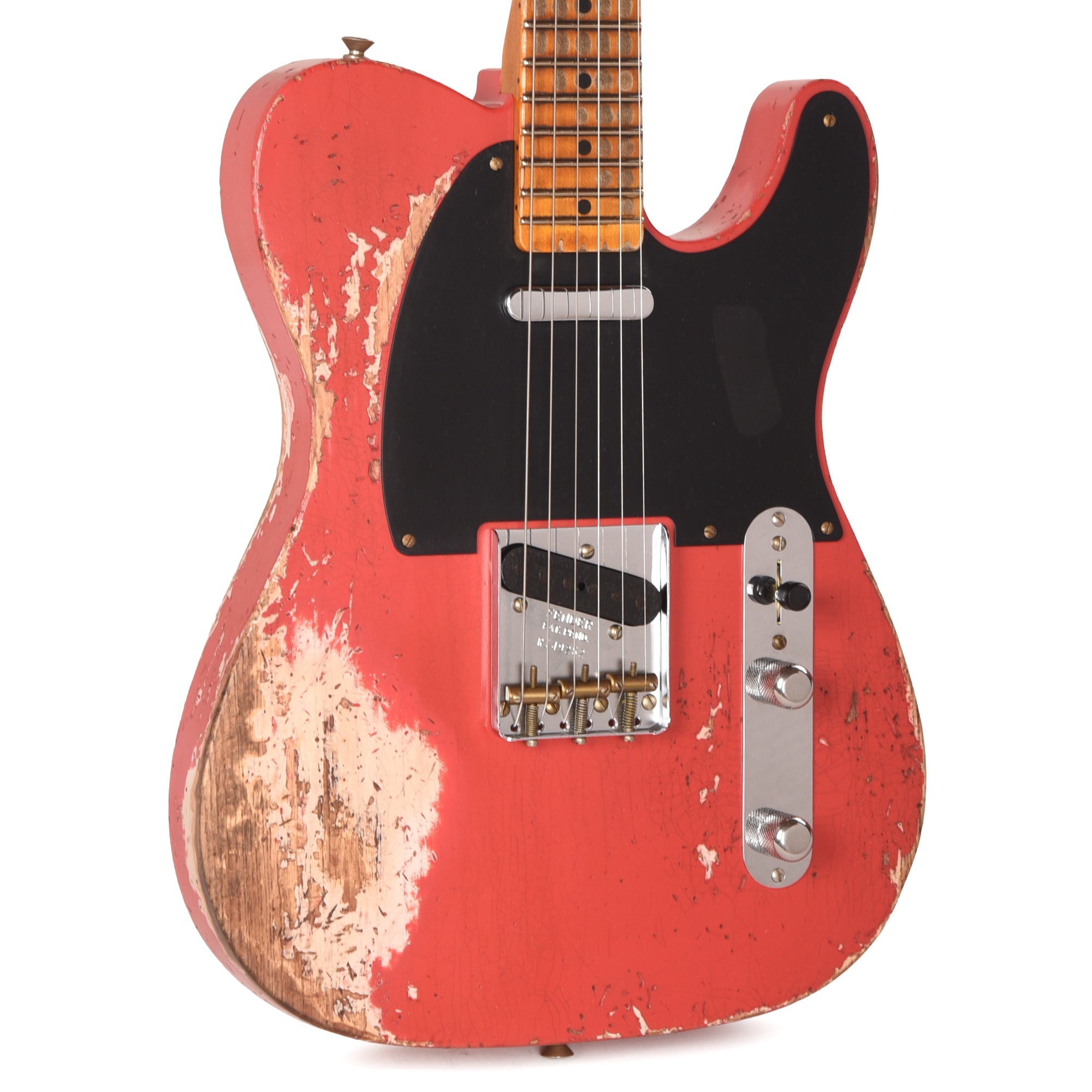 Fender Custom Shop 1952 Telecaster Super Heavy Relic Aged Fiesta Red w/Lightweight Ash Body Electric Guitars / Solid Body