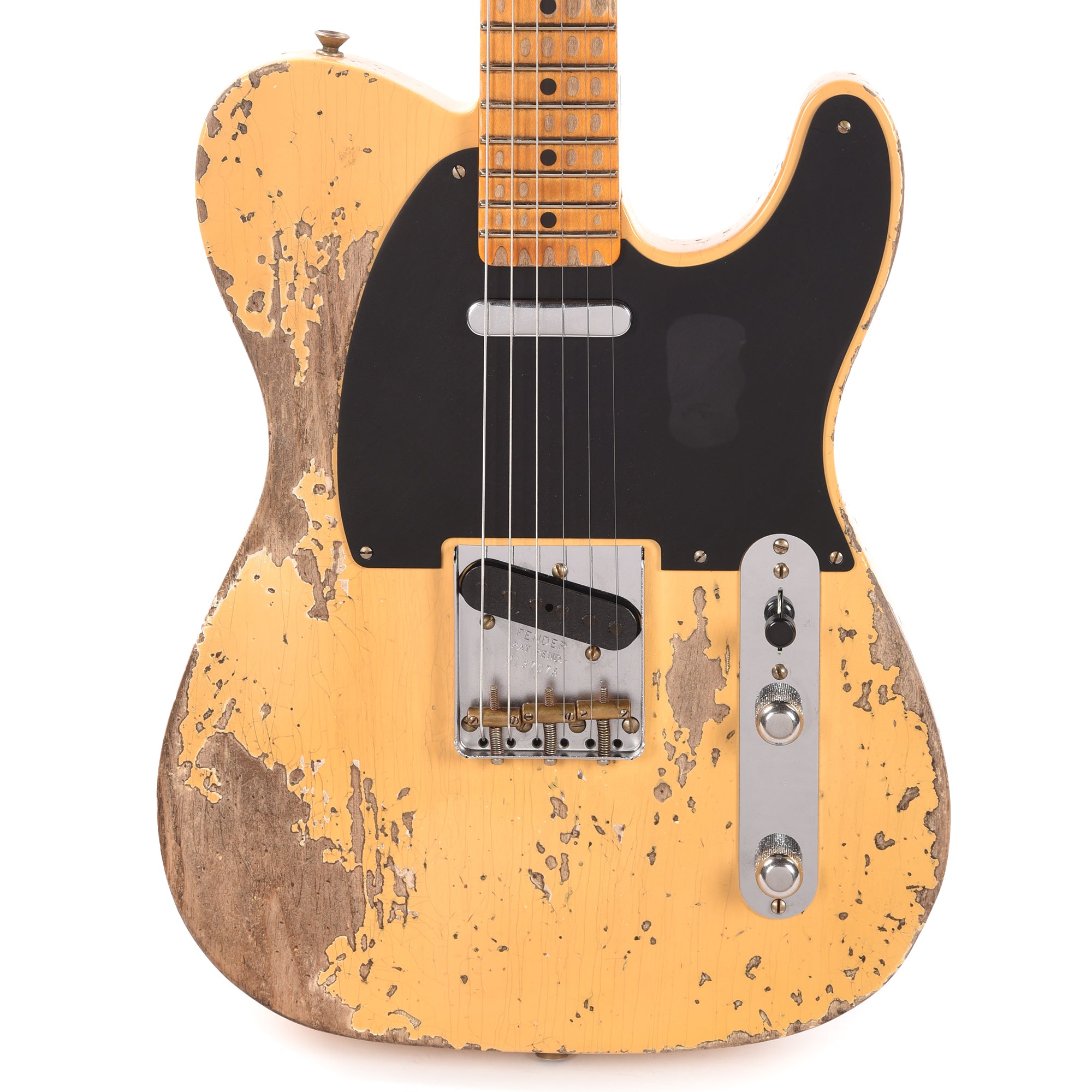 Fender Custom Shop 1952 Telecaster Super Heavy Relic Aged Nocaster Blonde Electric Guitars / Solid Body