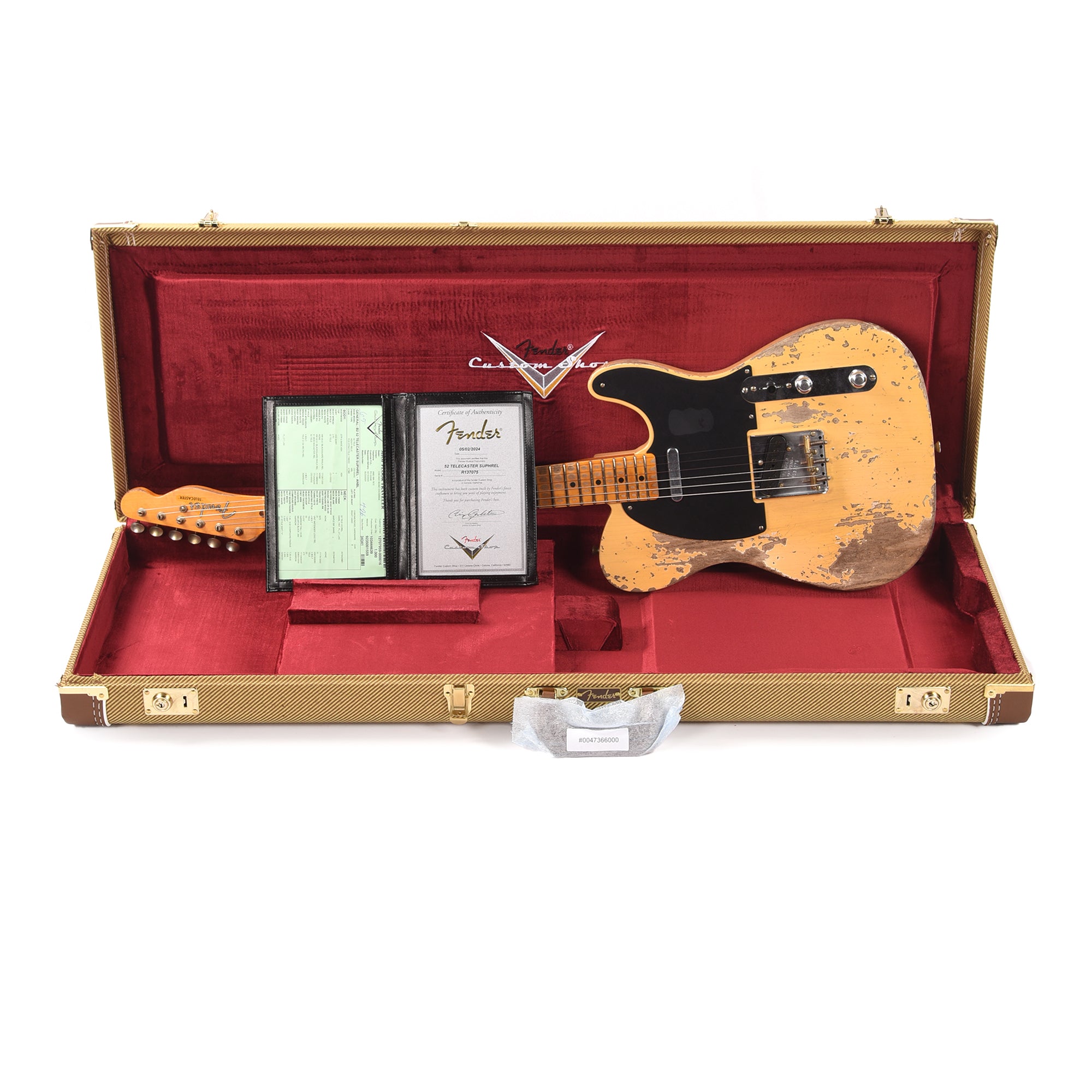 Fender Custom Shop 1952 Telecaster Super Heavy Relic Aged Nocaster Blonde Electric Guitars / Solid Body
