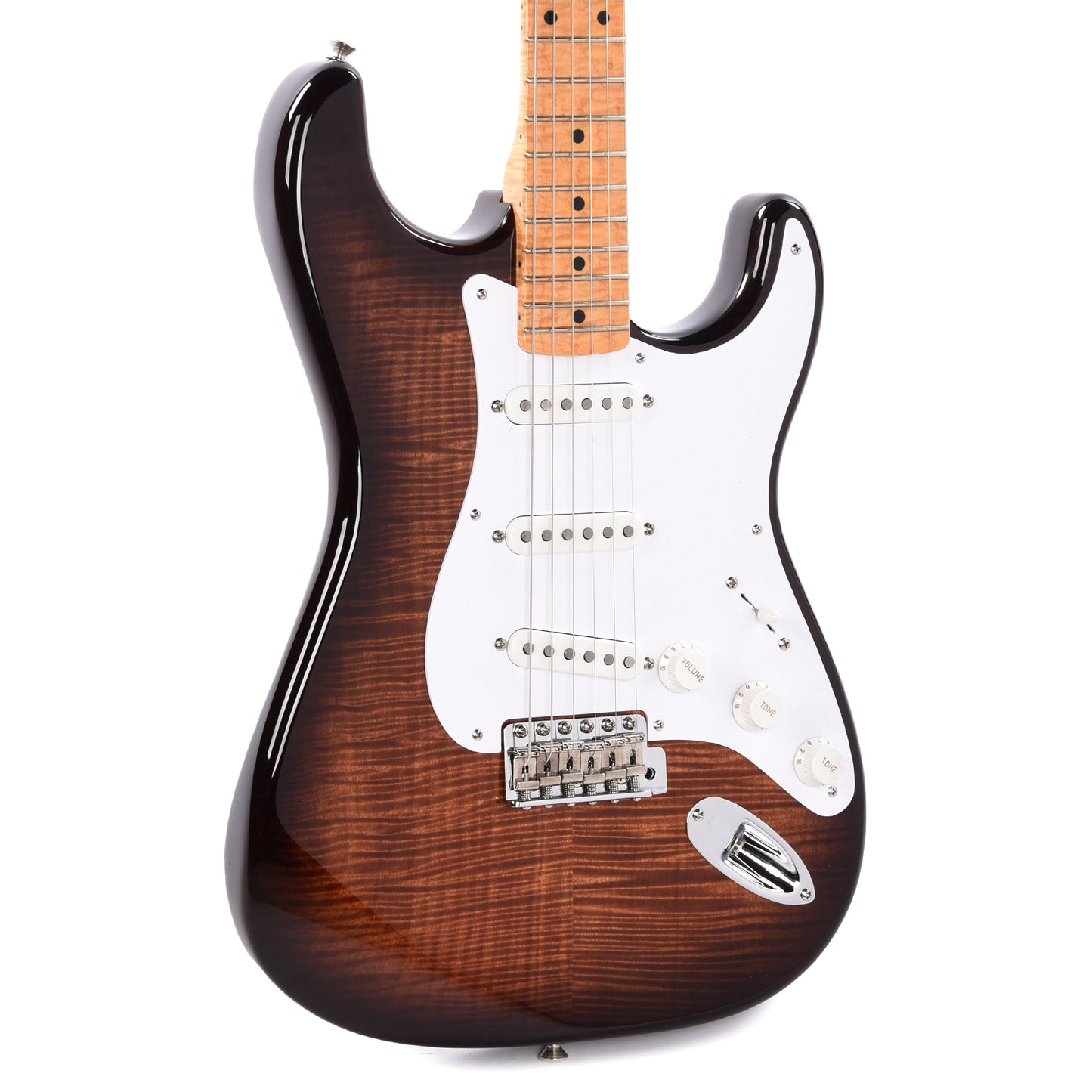 Fender Custom Shop 1954 4A Flame Stratocaster NOS 2-Color Sunburst Apprentice Built by Dan Gonzalez Electric Guitars / Solid Body