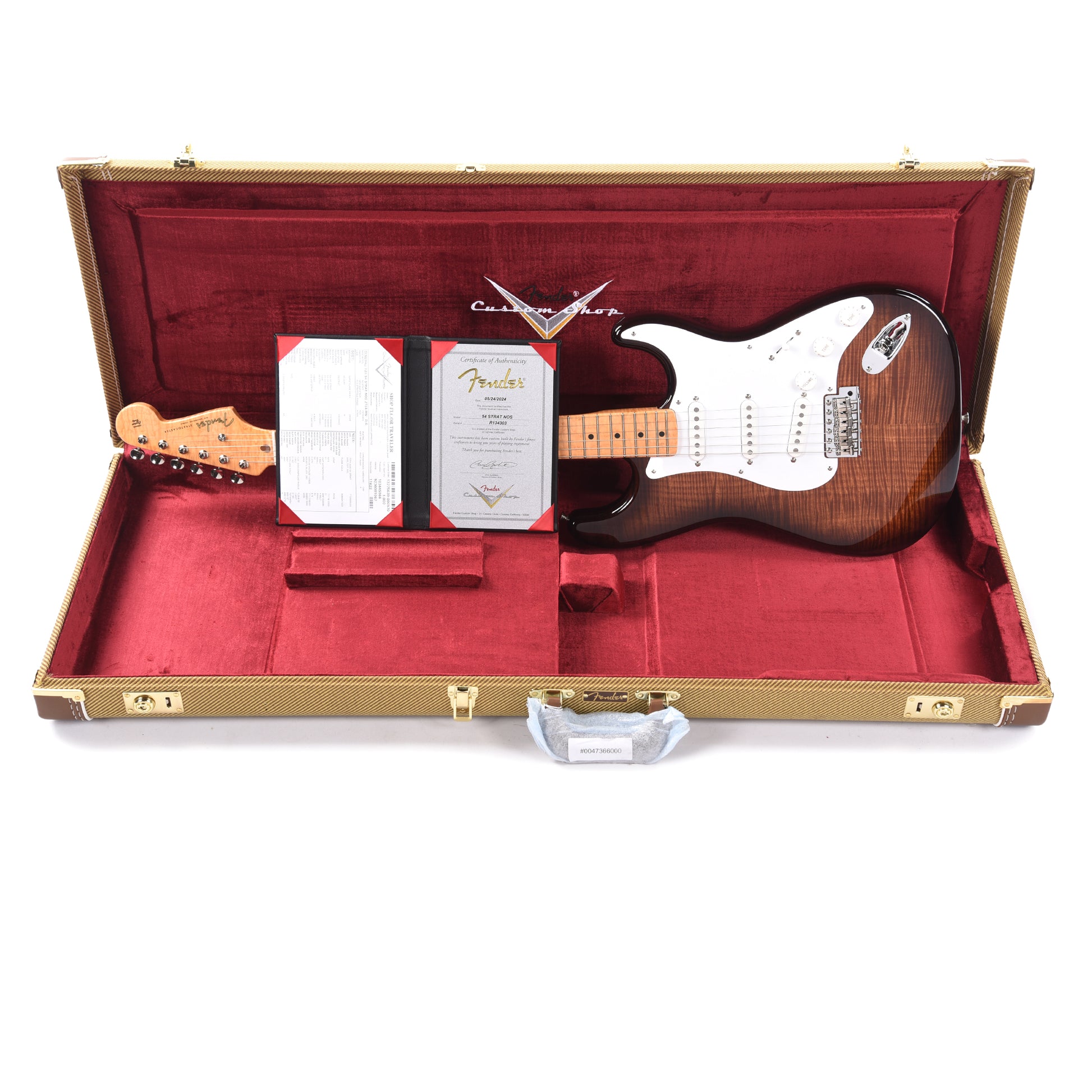 Fender Custom Shop 1954 4A Flame Stratocaster NOS 2-Color Sunburst Apprentice Built by Dan Gonzalez Electric Guitars / Solid Body