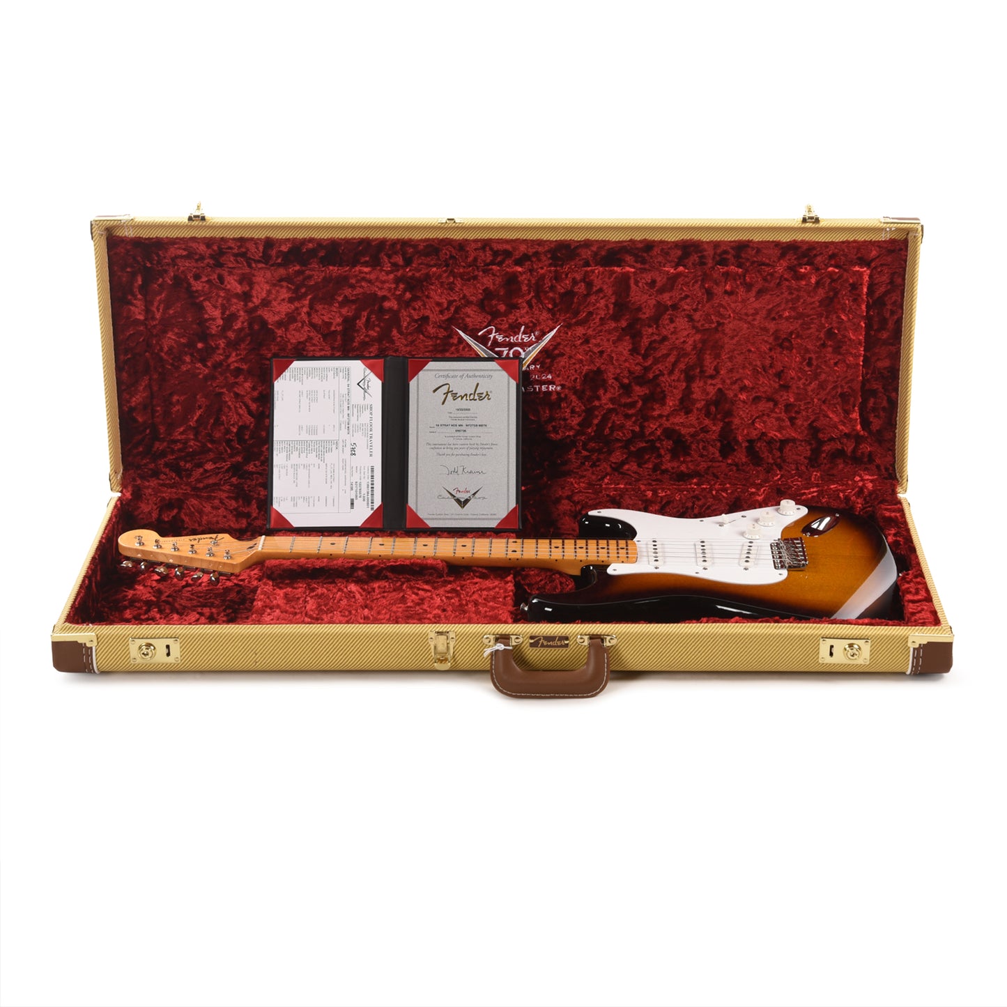 Fender Custom Shop 1954 Stratocaster NOS Wide Fade Chocolate 2-Color Sunburst Master Built by Todd Krause Electric Guitars / Solid Body