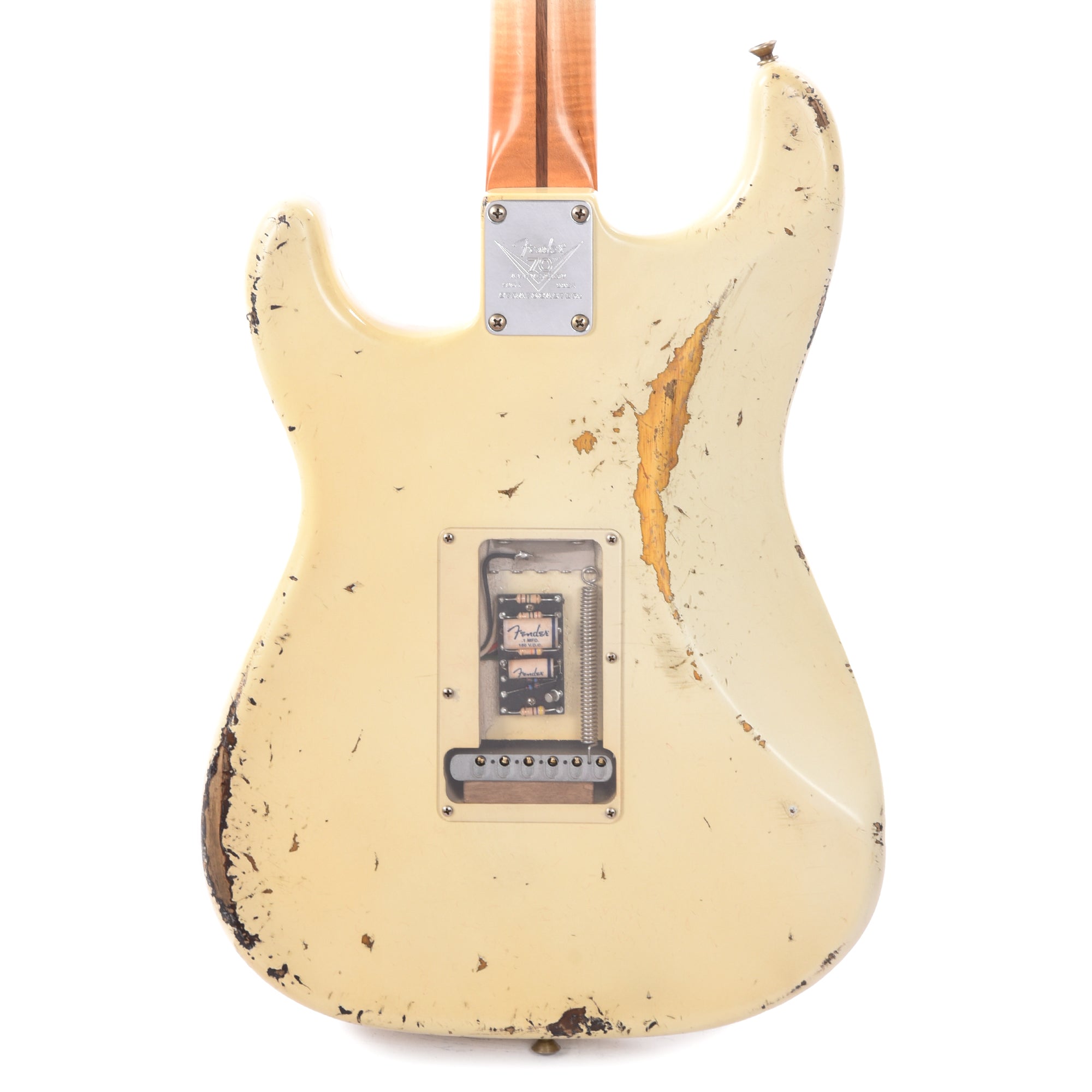 Fender Custom Shop 1954 Stratocaster Relic Olympic White over Wide Fade Chocolate 2-Color Sunburst Master Built by Levi Perry w/Fuzz Circuit Electric Guitars / Solid Body