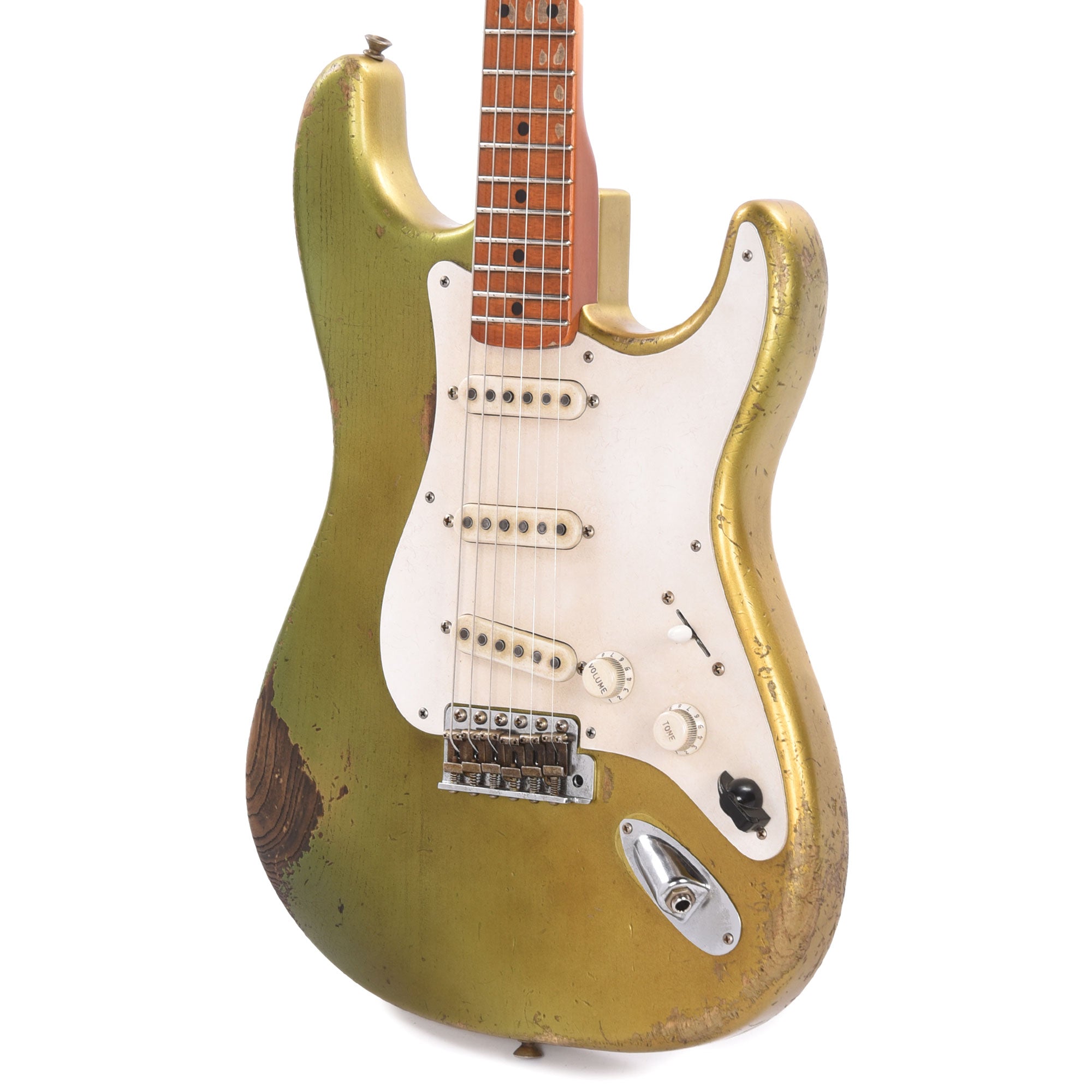 Fender Custom Shop 1954 Stratocaster Relic Oxidized Aztec Gold Master Built by Levi Perry w/Fuzz Circuit Electric Guitars / Solid Body