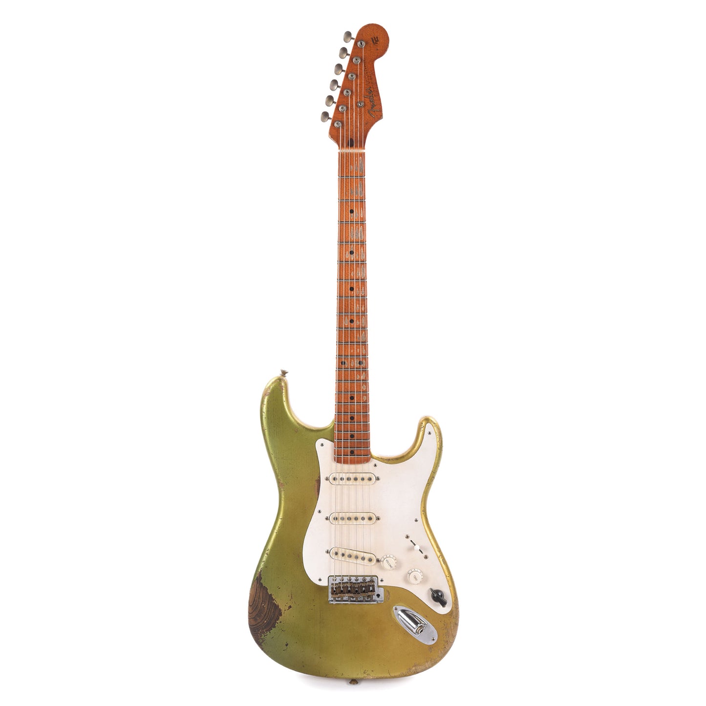 Fender Custom Shop 1954 Stratocaster Relic Oxidized Aztec Gold Master Built by Levi Perry w/Fuzz Circuit Electric Guitars / Solid Body